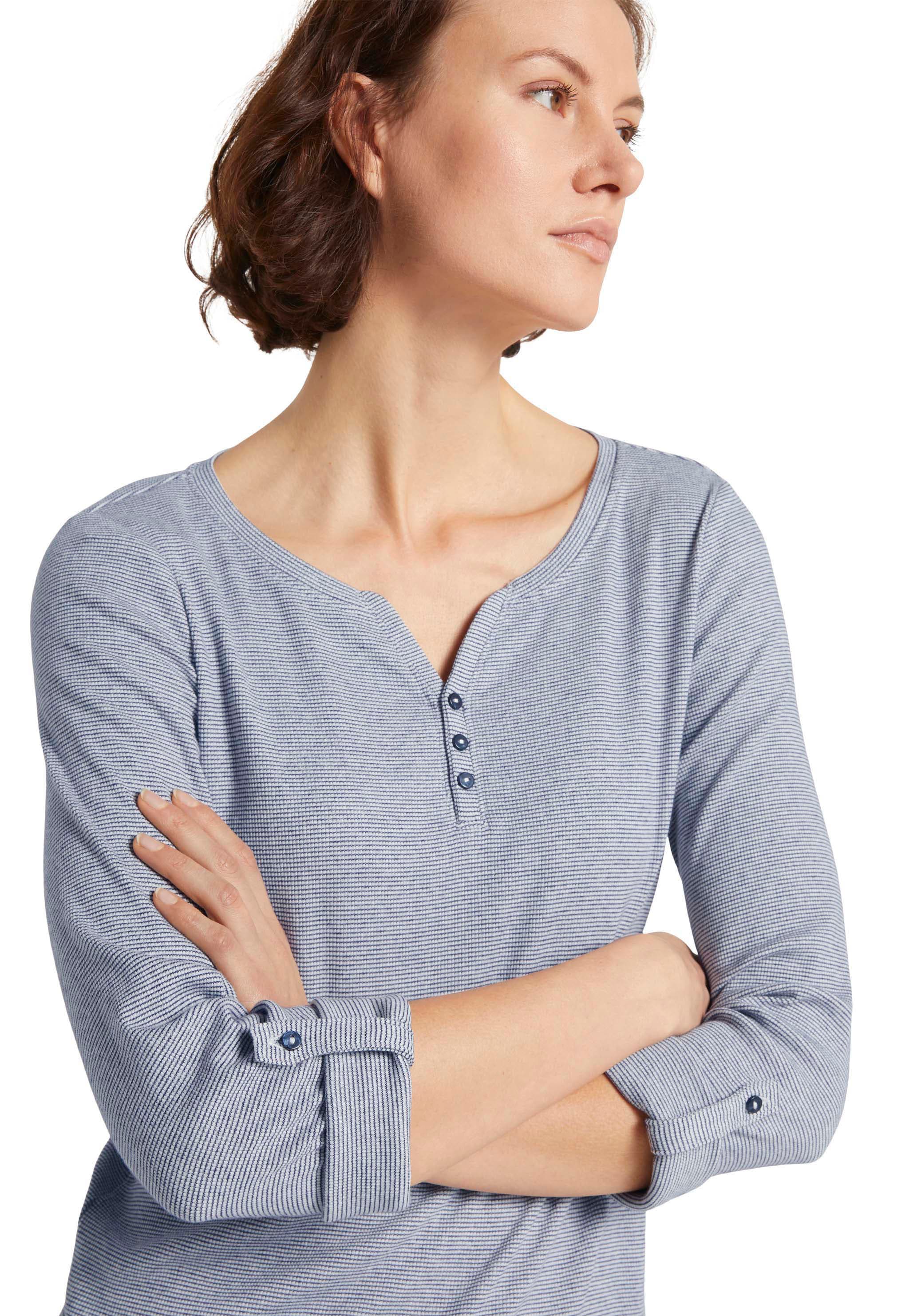 TOM TAILOR Langarmshirt, mit Henley-Ausschnitt