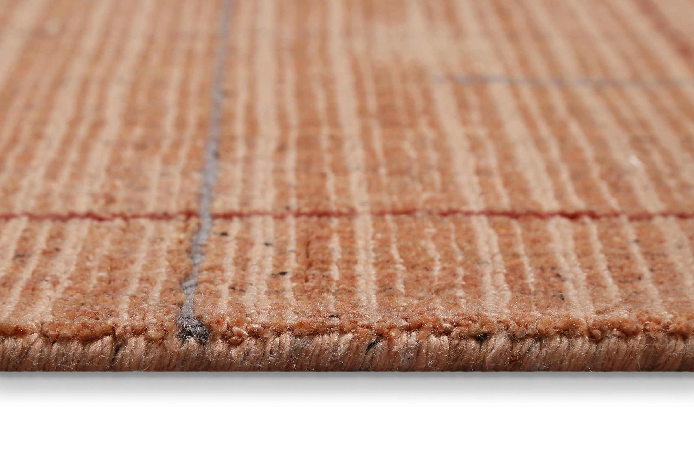 Wecon home Teppich »Milly« rechteckig 11 mm Höhe Kurzflorteppich, handgewebt, Naturfaser, Linienmuster, Wohnzimmer