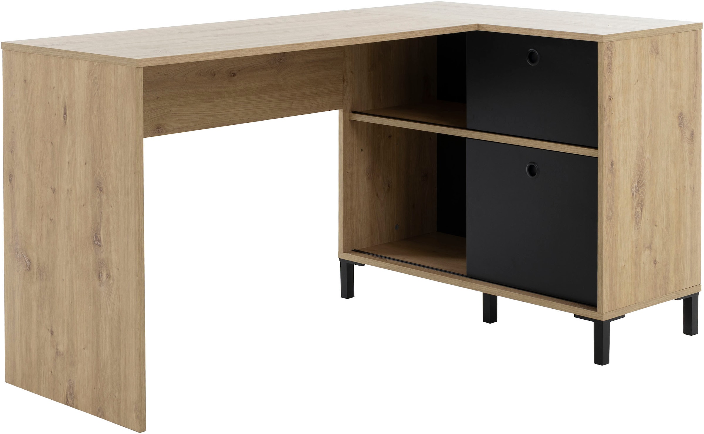 Gami Schreibtisch »BOLT« Ein  funktionaler Eckschreibtisch dank seines Stauraumteils