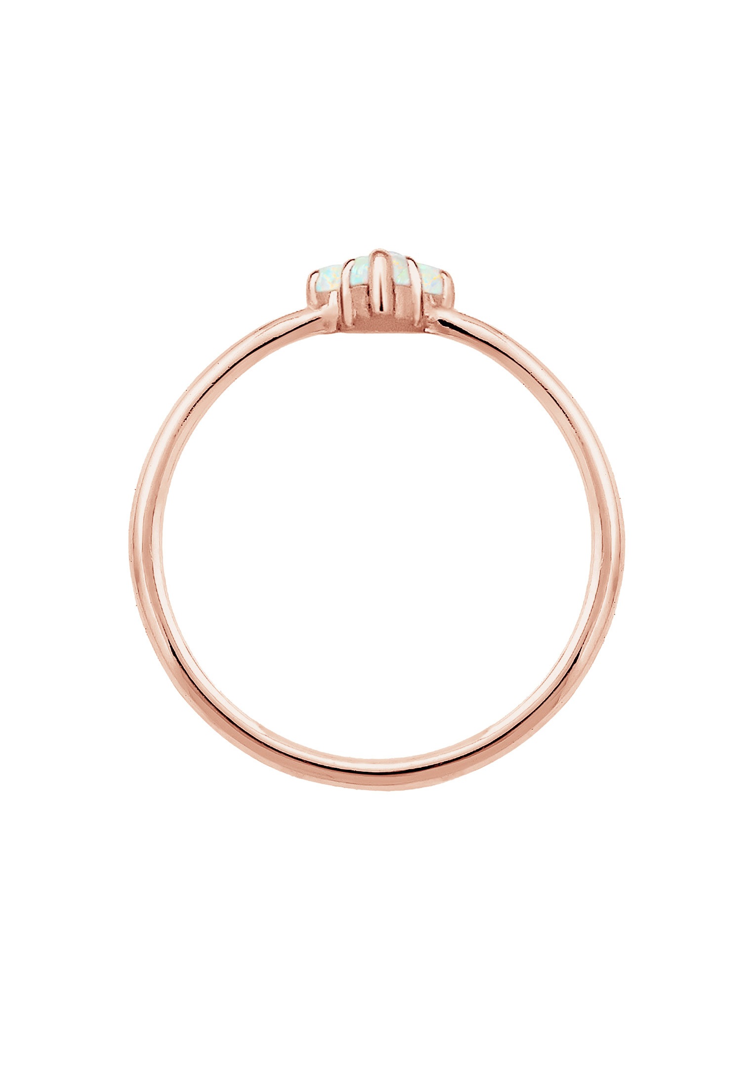 Elli Silberring »Ring Opal Kreis Trio Trend 925er Silber«