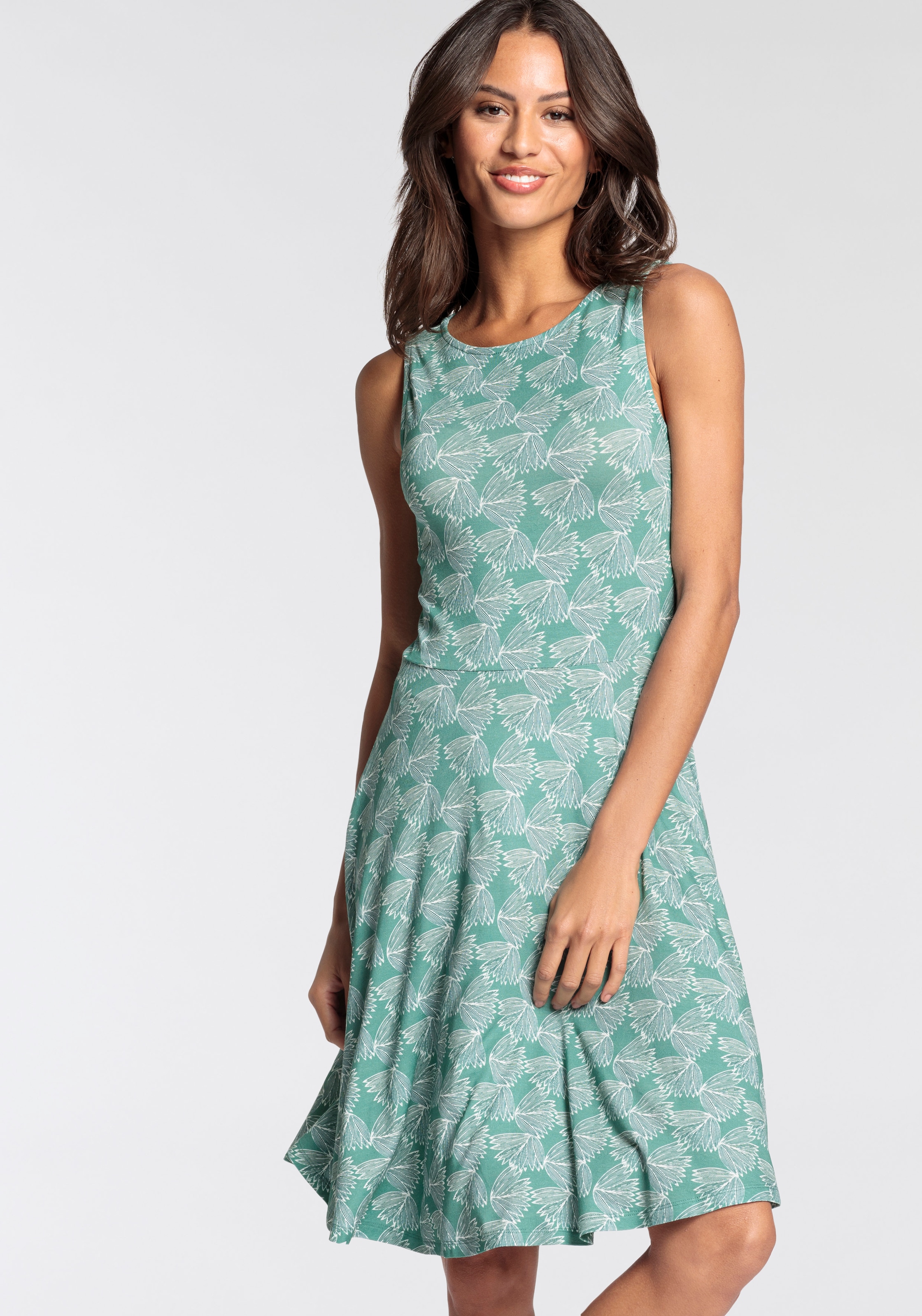 Sommerkleid, mit modernen Allover-Print - NEUE KOLLEKTION