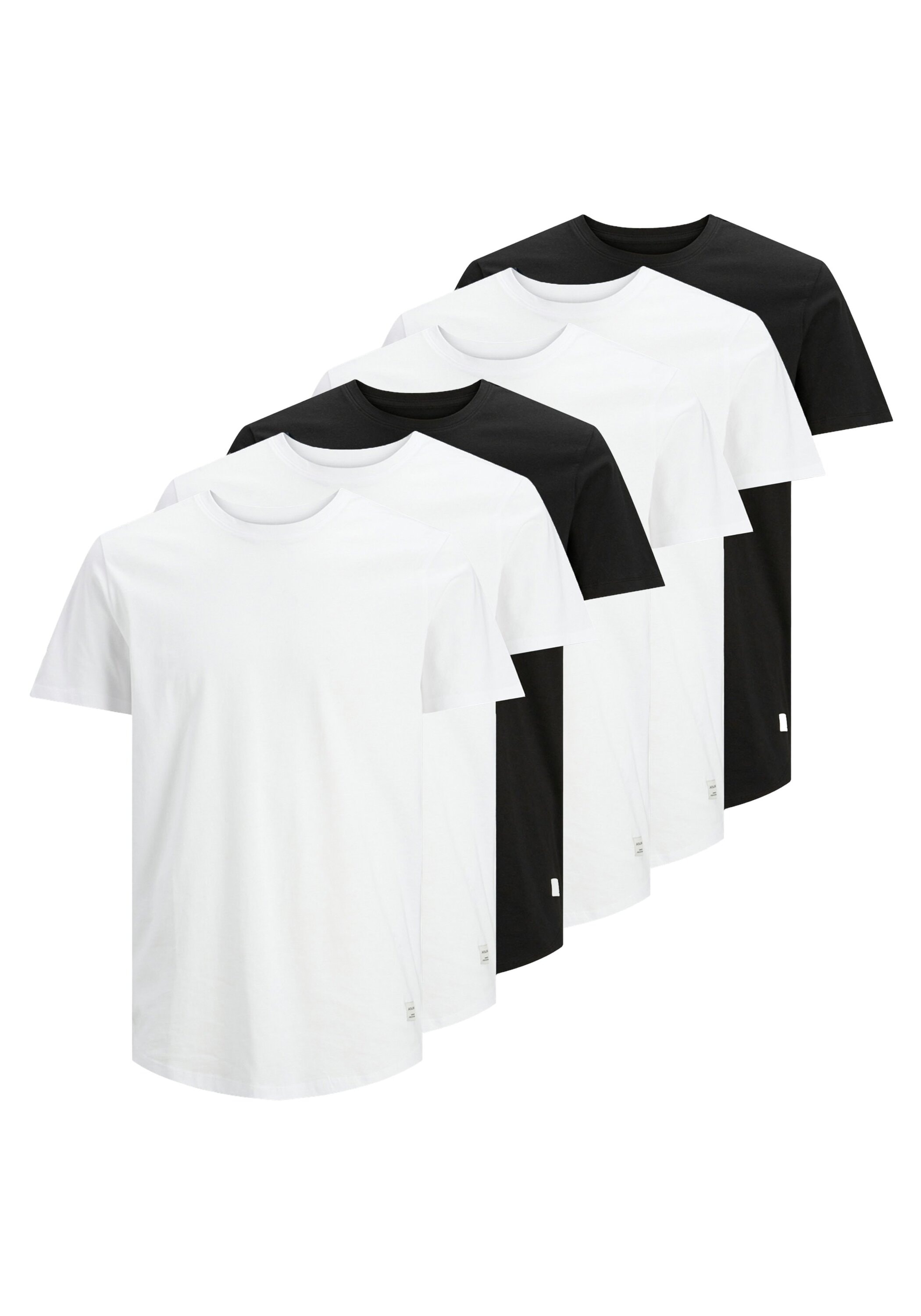 Jack & Jones T-Shirt »T-Shirt JJENOA TEE 6PK 6er Pack«