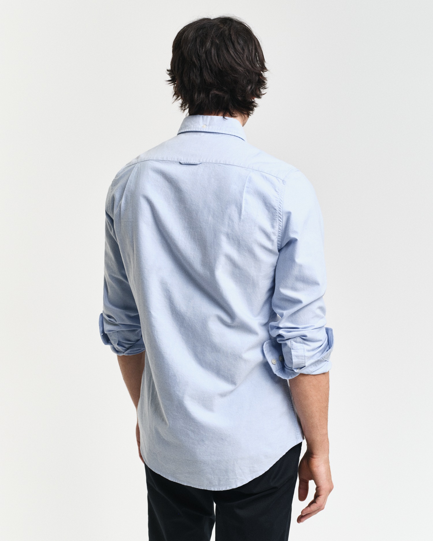 Gant Langarmhemd »Slim Fit Oxford Hemd strukturiert langlebig dicker«, Oxford Hemd Slim Fit