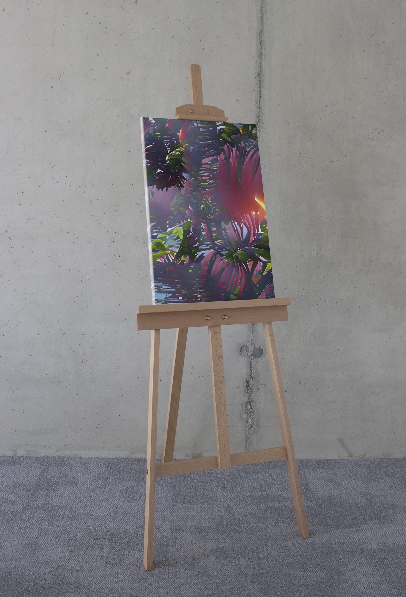 Komar Leinwandbild »Rockabilly - Größe 40 x 60 cm«, Natur, (1 St.), Keilrahmenbild mi Echtholzrahmen