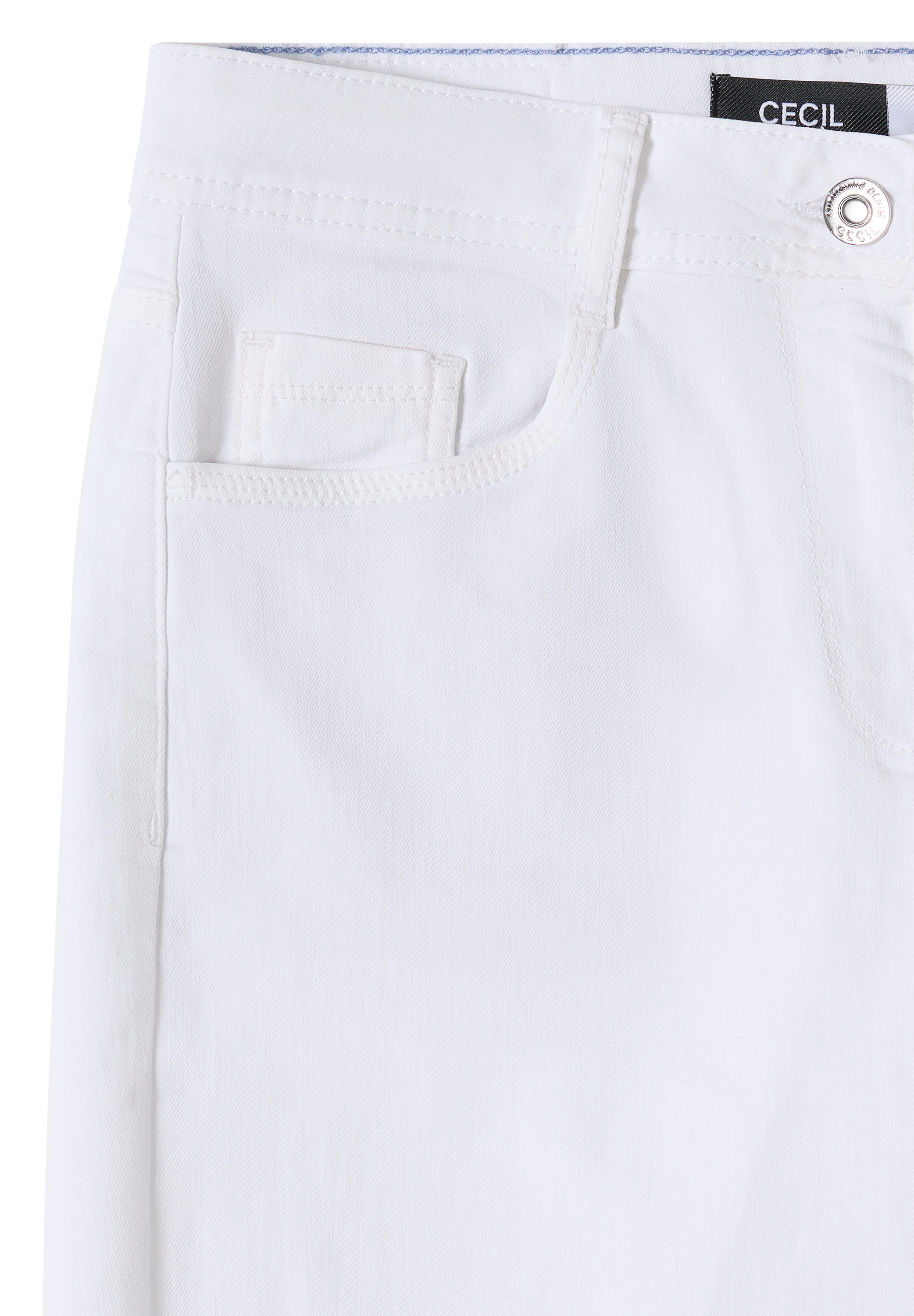 Cecil 3/4-Jeans »Style Neele White« Wide Leg / mit Stretch