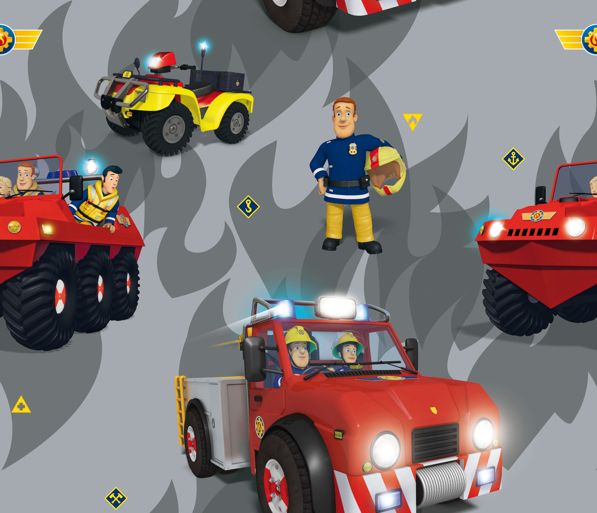 Wirth Platzset »Fireman online (2 Sam«, bei St.), Walt OTTO Disney