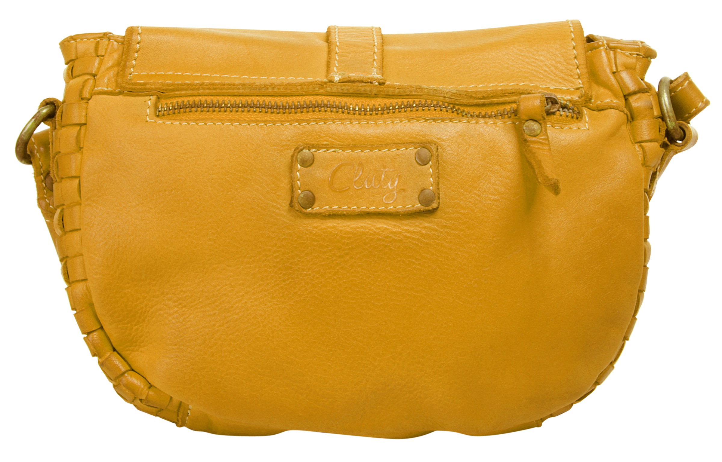 Cluty Umhängetasche, echt Leder, Made in Italy