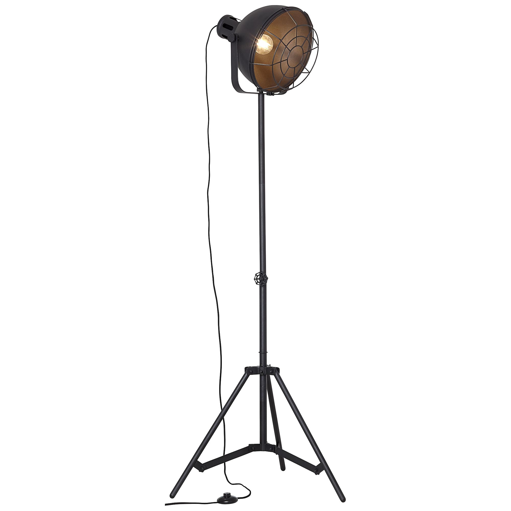 Brilliant Leuchten Stehlampe Shop Höhe, Online schwarz Metall, OTTO 39 cm, cm 1 Ø E27, »Jesper«, 166,5 schwenkbar, im flammig-flammig