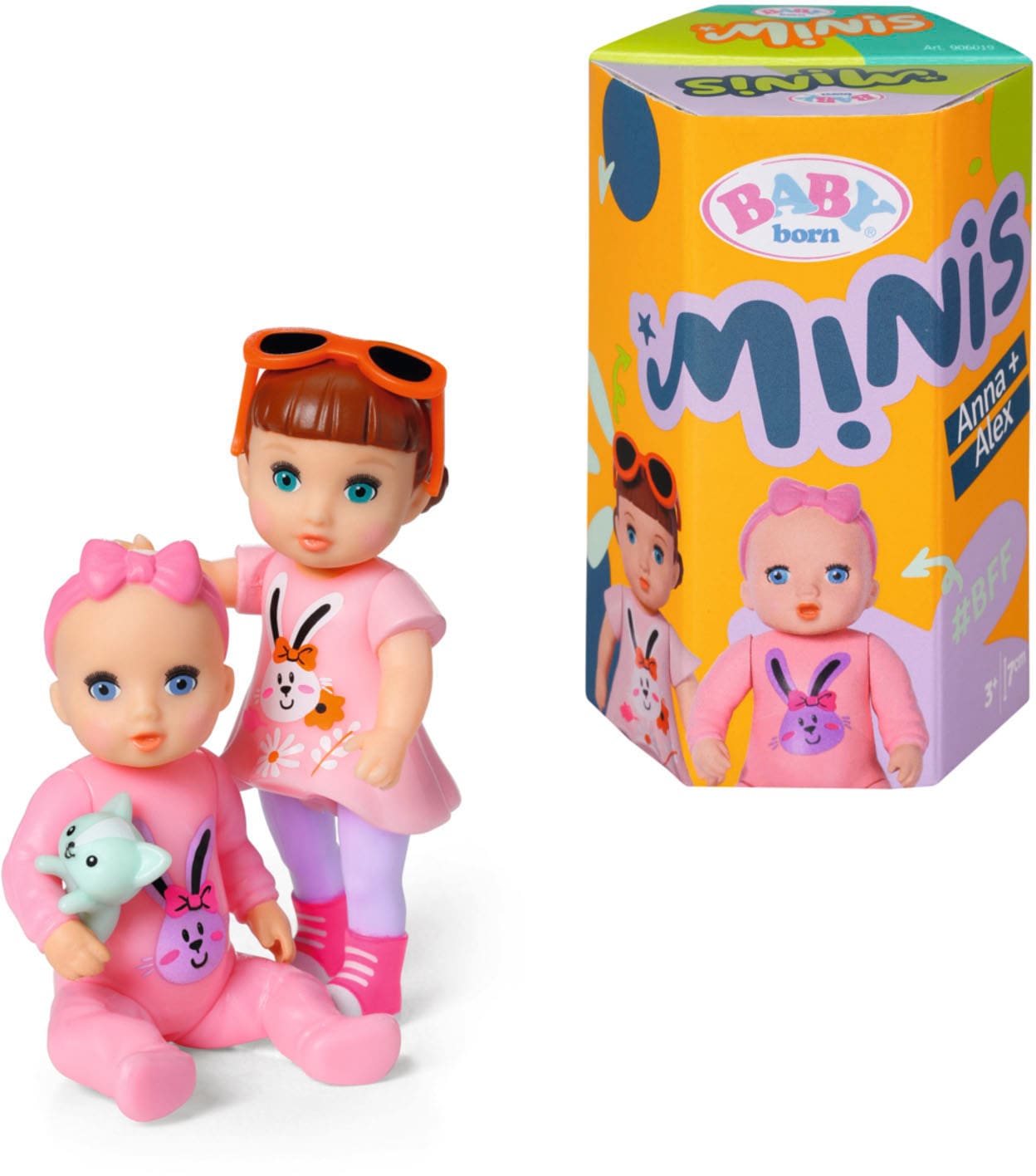 Minipuppe »Baby born® Minis, Alex & Anna«