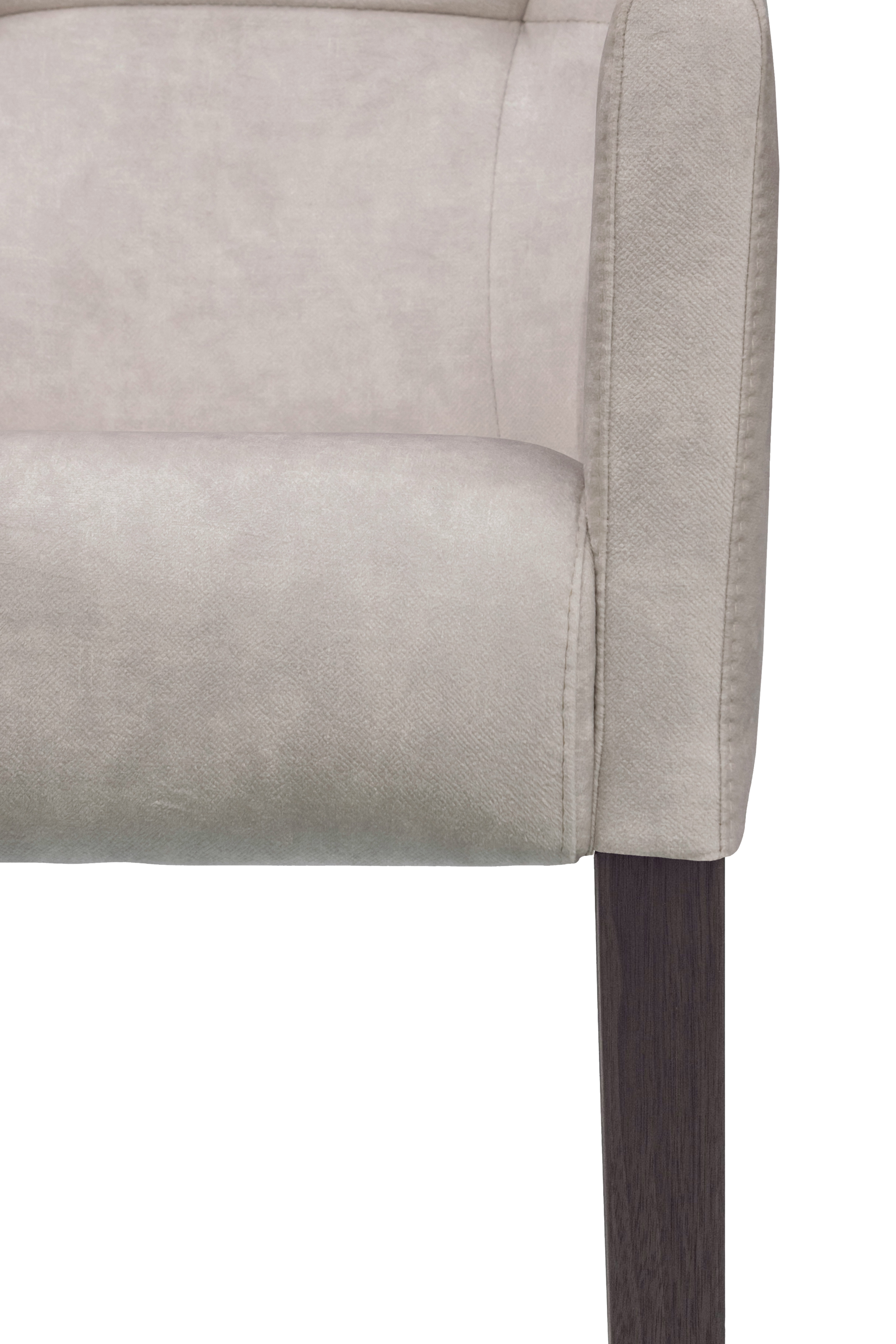 Home affaire Armlehnstuhl »King«, Luxus-Microfaser Lederoptik, Esszimmerstuhl mit Knopfheftung