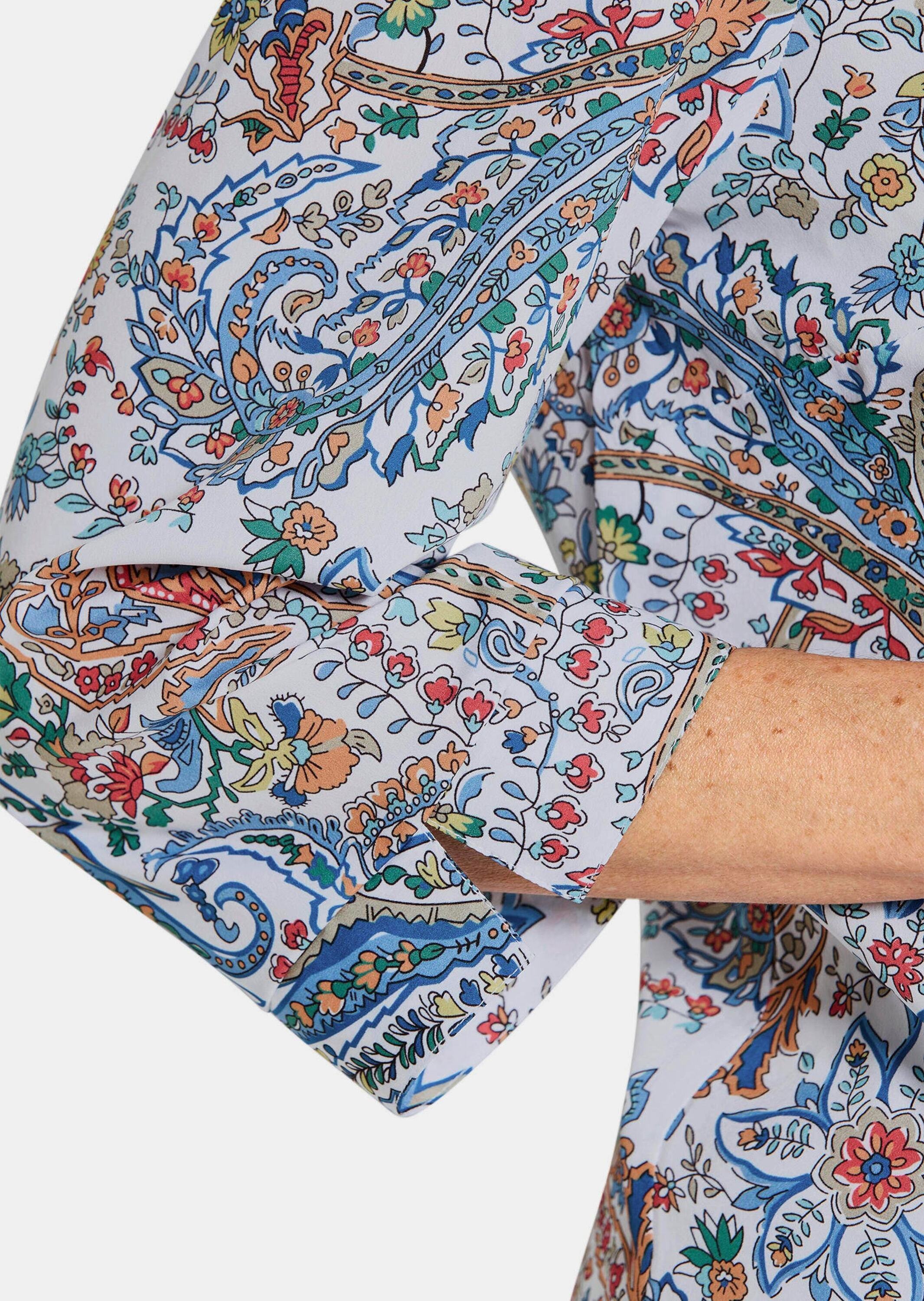 GOLDNER Hemdbluse »Druckbluse mit Paisley-Muster« pflegeleichte Qualität