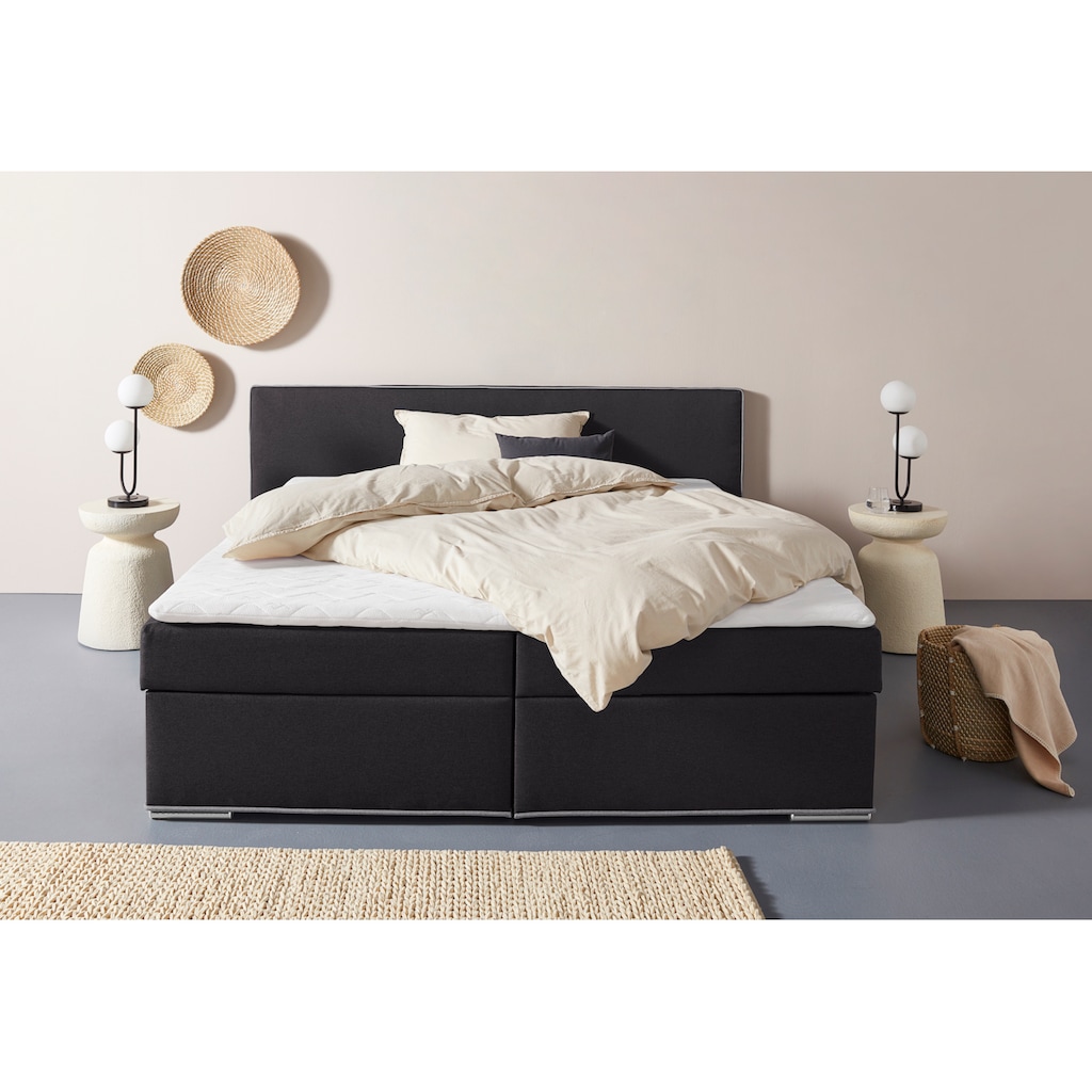 COLLECTION AB Boxbett »Kreta«, inklusive Topper bei Ausführung mit Matratze, H2, H3, H4