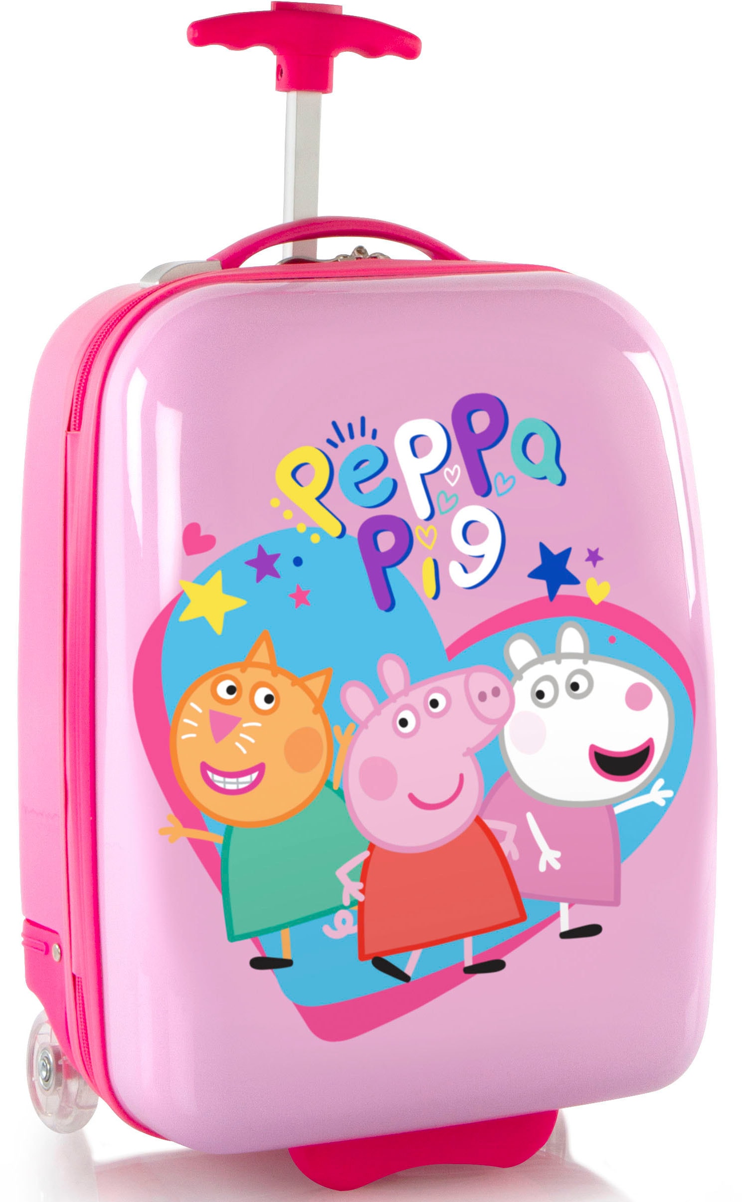 Heys Kinderkoffer »Peppa Pig rosa, 46 cm«, 2 Rollen, Kindertrolley Handgepäck-Koffer Kinderreisegepäck