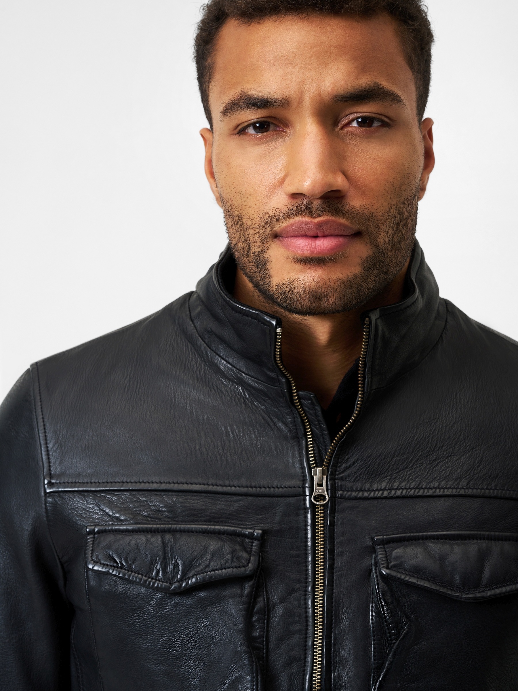 RICANO Cargojacke »Lederjacke Stefano« ohne Kapuze Handgefertigt aus echtem Leder