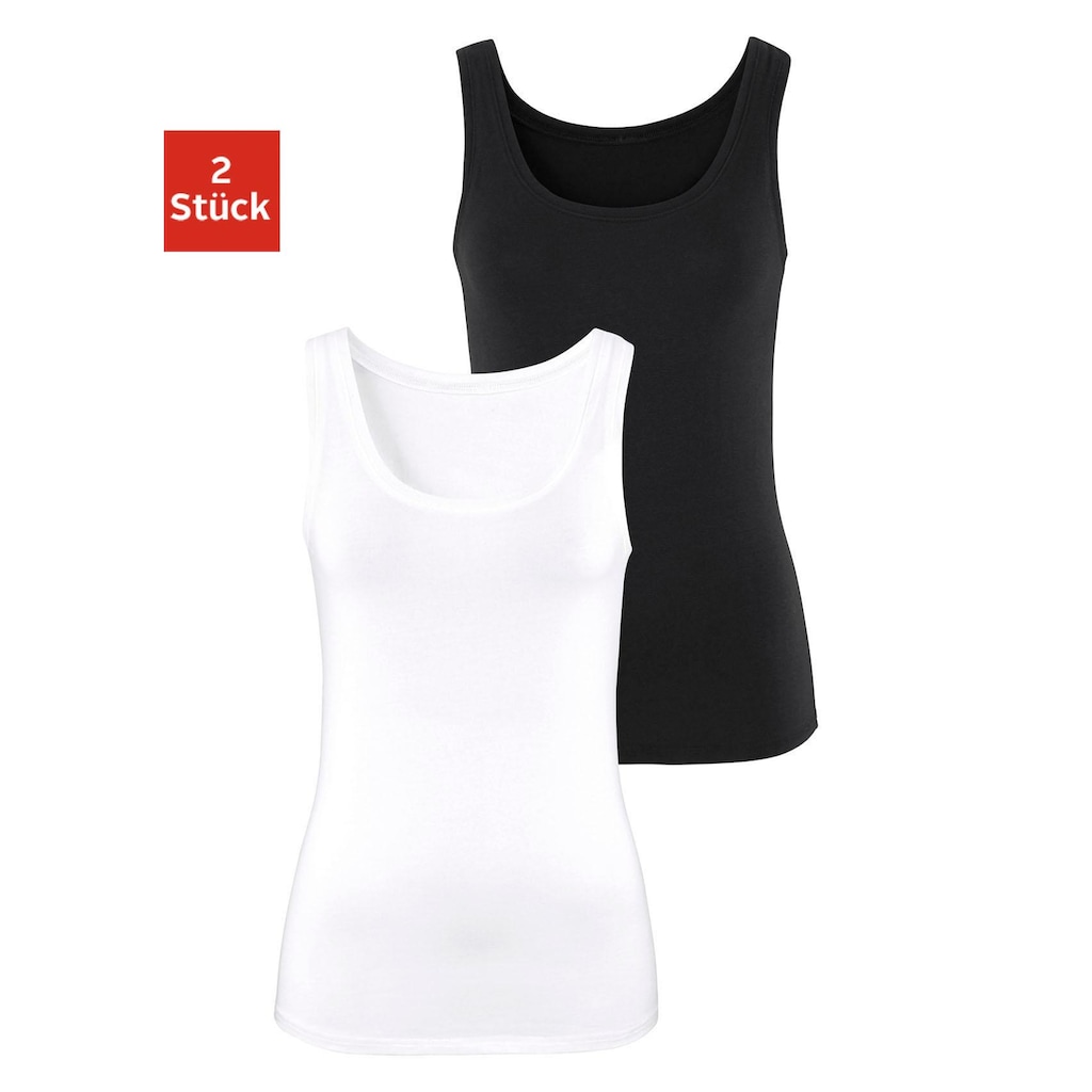 Vivance Tanktop, (2er-Pack)