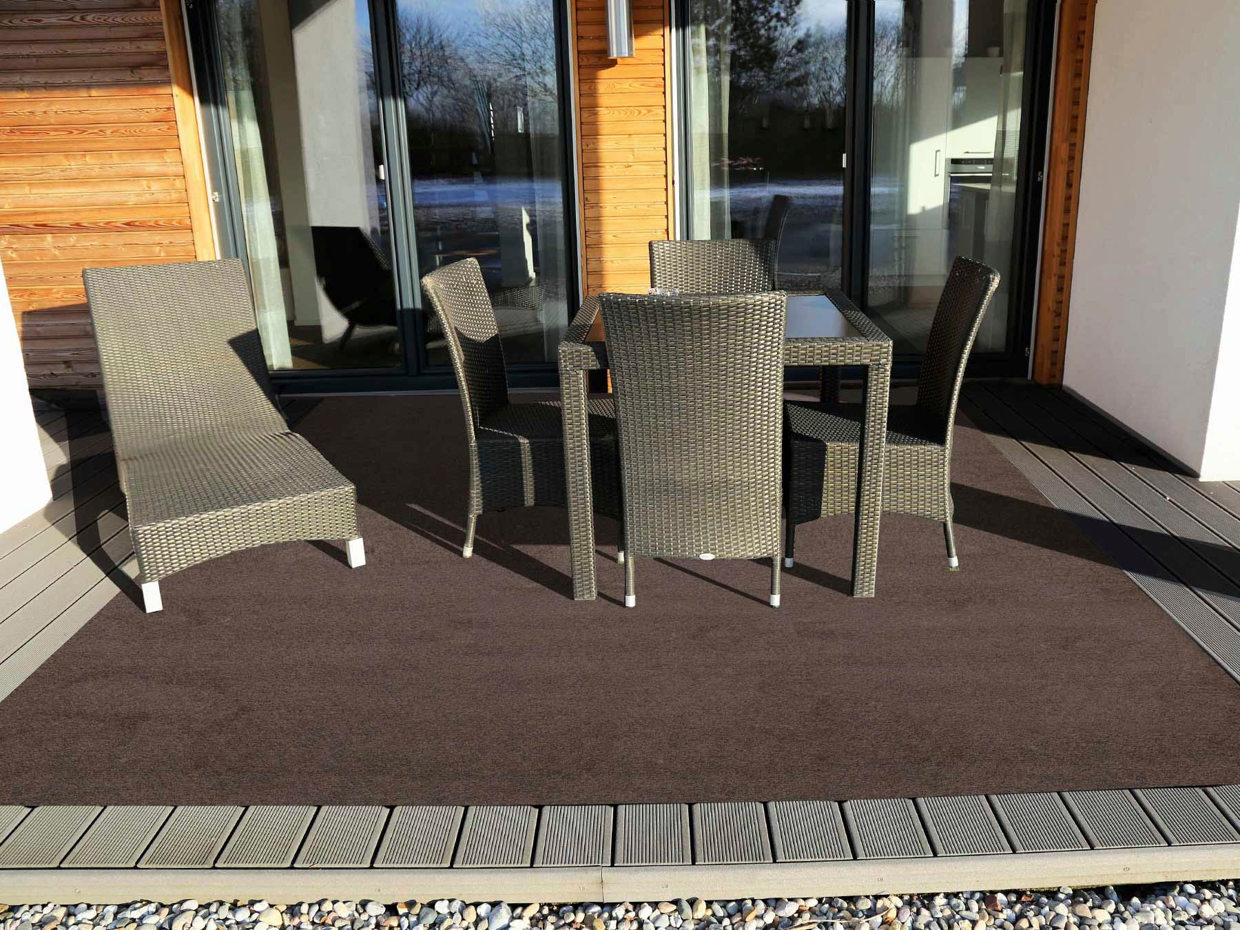 Primaflor-Ideen in Textil Kunstrasen »COMFORT Colours, Breite 133 cm, Made in Netherlands«, rechteckig, 7 mm Höhe, Rasenteppich, mit Noppen, witterungsbeständig & wasserfest