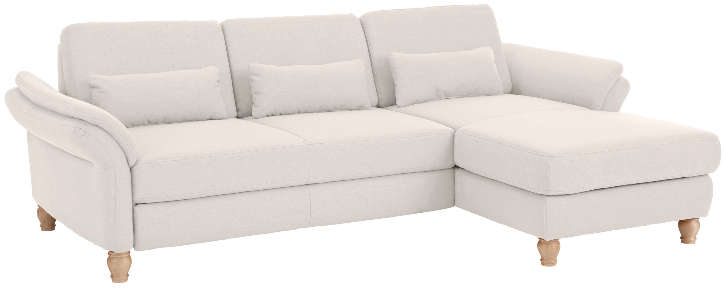 Home affaire Ecksofa »Palace L-Form«, incl. Sitztiefenverstellung, wahlweise mit Bettfunktion und Stauraum