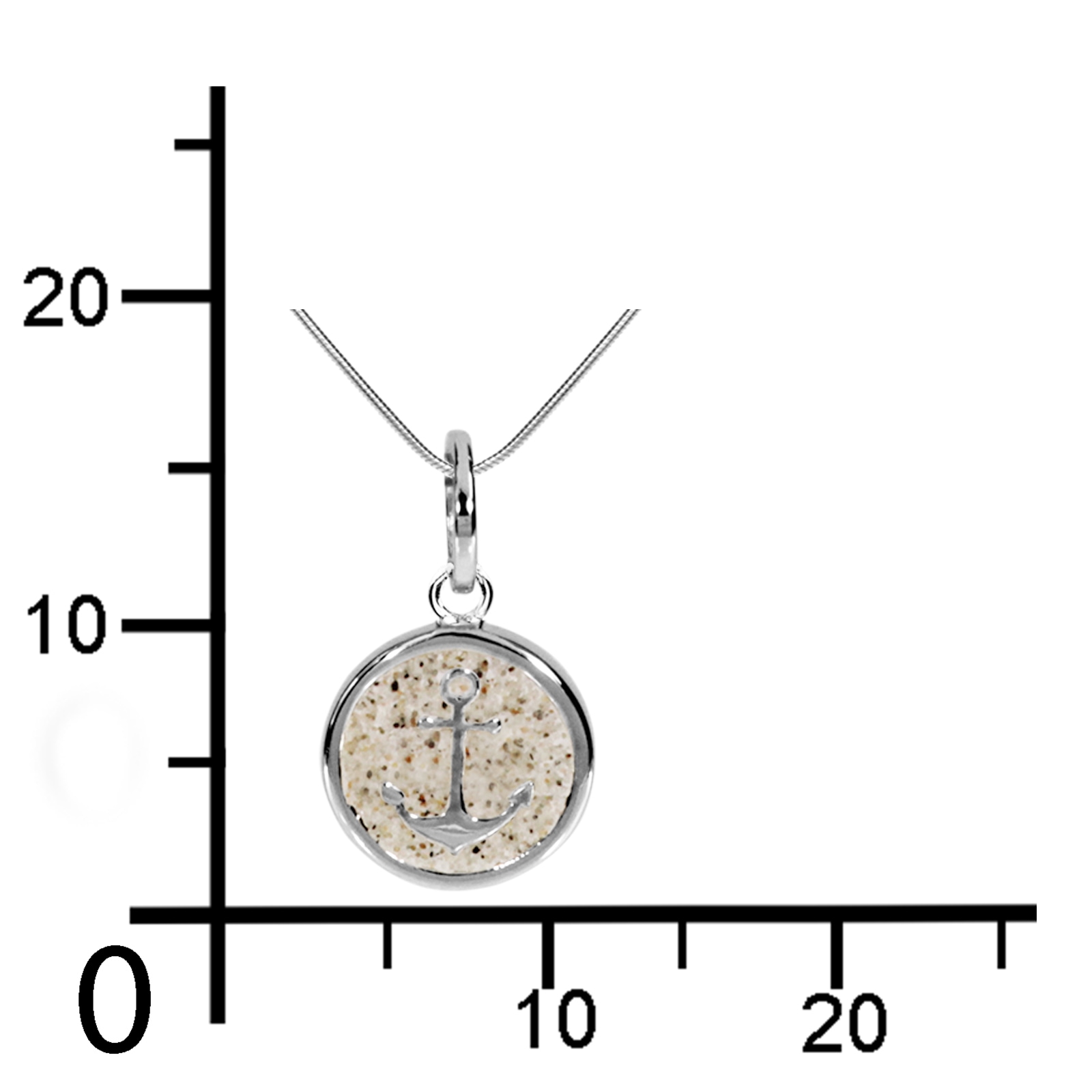 DUR Kette mit Anhänger »- Hoffnung - Strandsand - Silber 925/000 -,«
