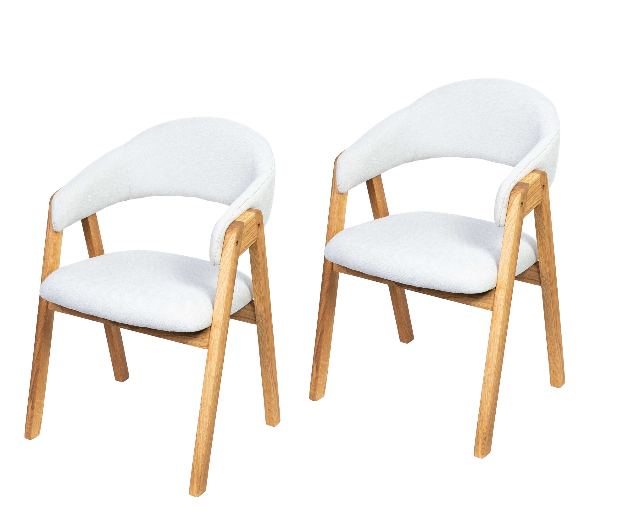 OTTO home Armlehnstuhl »Arco Polsterstuhl, Esszimmerstuhl, Küchenstuhl, 4-Fußstuhl« () 2 Stk.Bequem und stilvoll. Gepolstert. Massivholzbeine