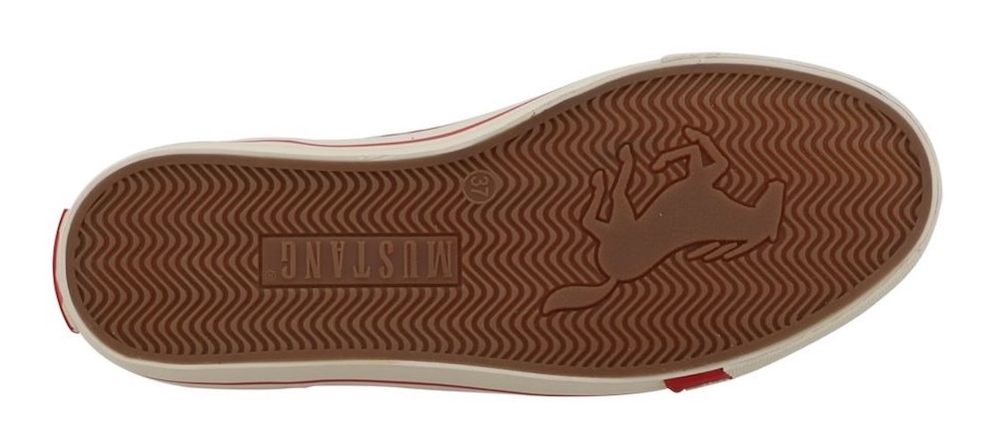 Mustang Shoes Sneaker »Winona«  Schnürboots, High Top-Sneaker mit Blüten-Stickerei