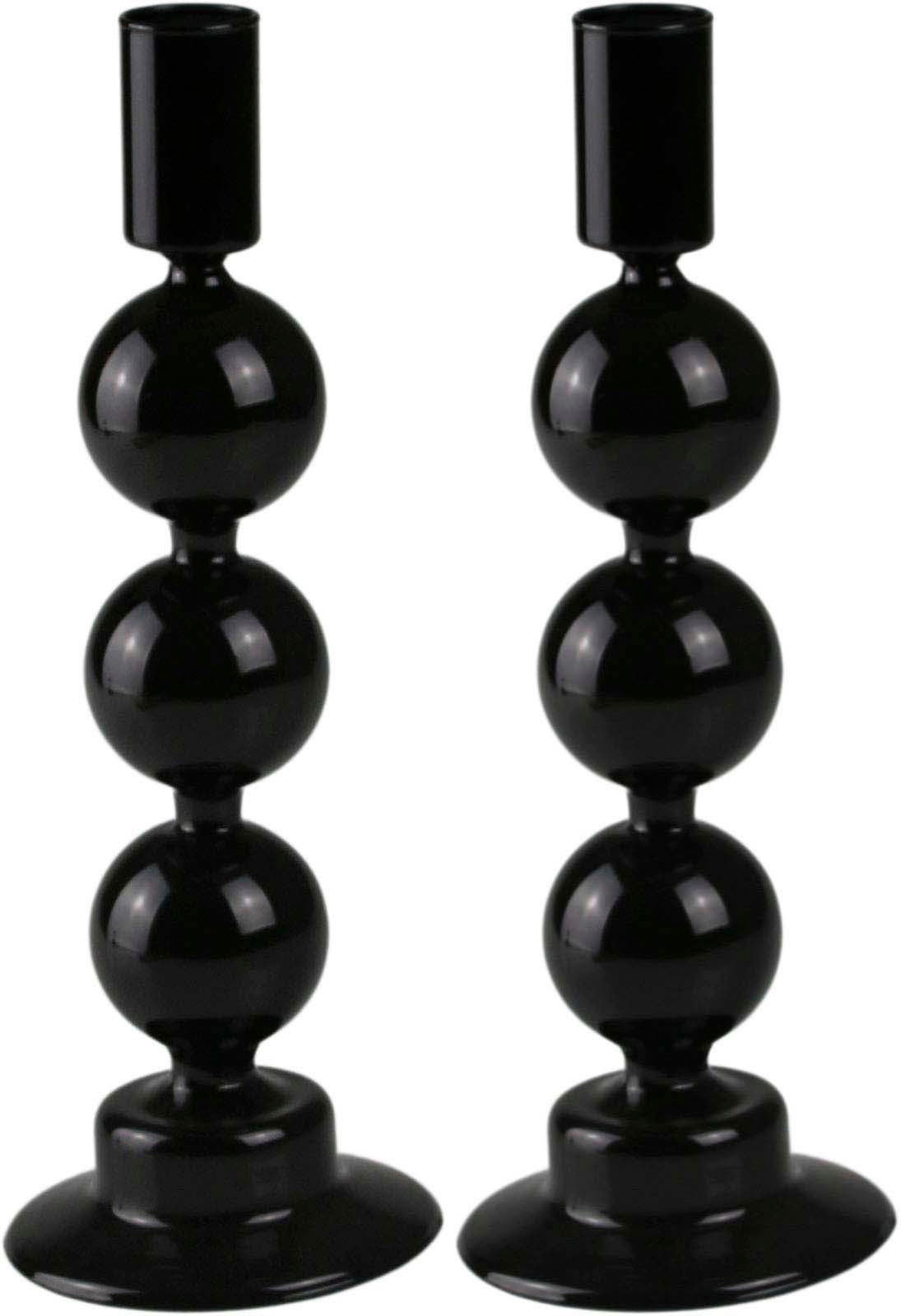 AM Design Kerzenhalter »Kerzenständer mit kunstvollen Ausbuchtungen«, (Set, 2  St.), aus Glas, Höhe ca. 23 cm, Dekoobjekt bestellen im OTTO Online Shop | Kerzenständer