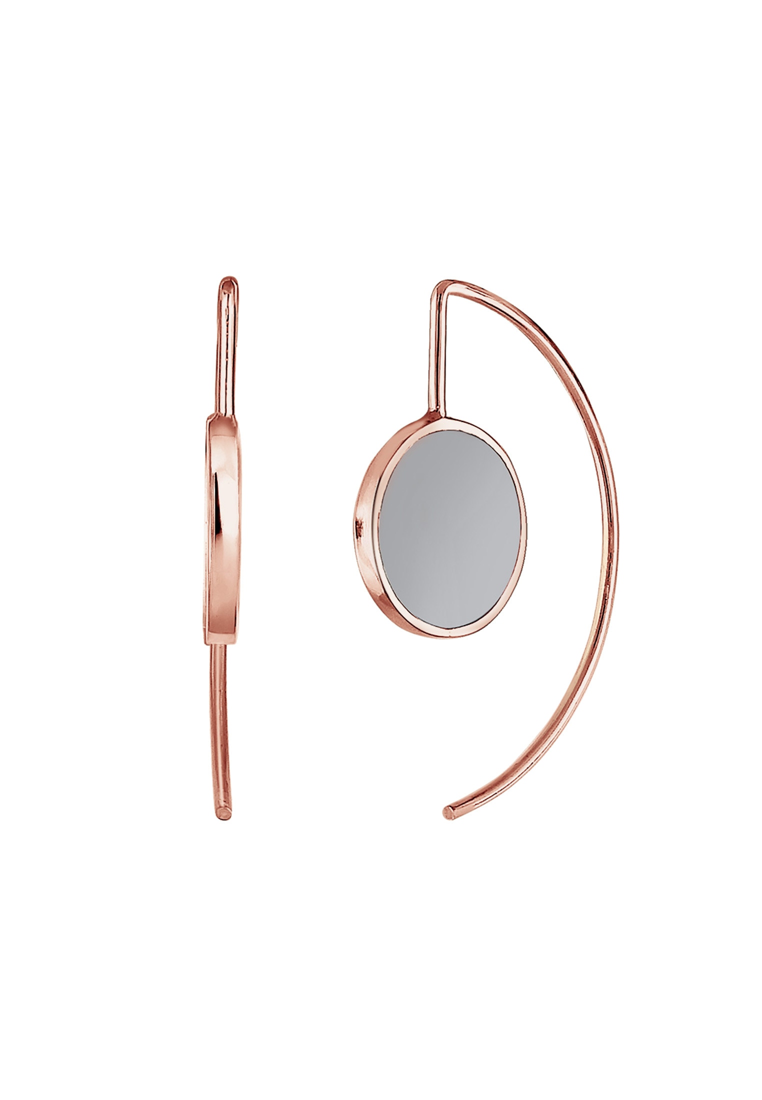 Elli Paar Ohrhänger »Ohrringe Ohrhänger lang 925 Sterling Silber Rosegold«
