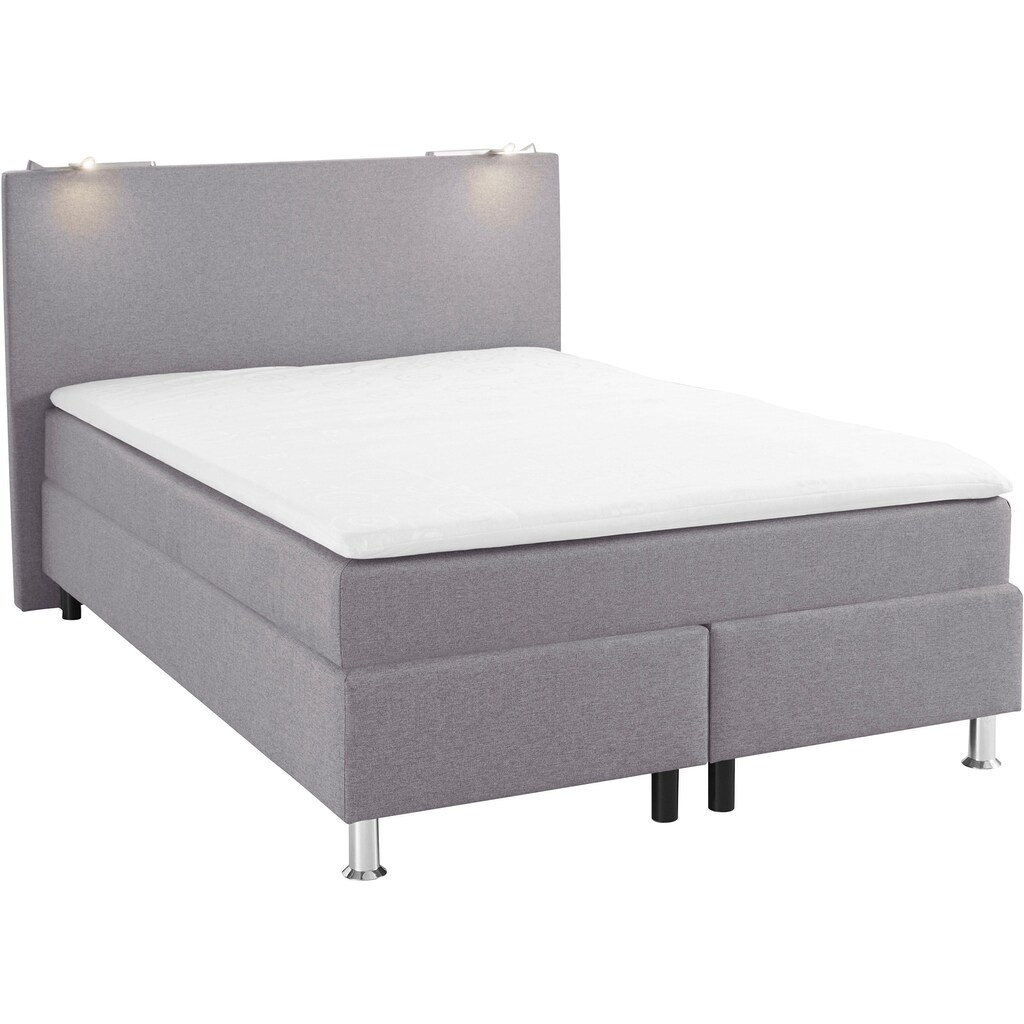 COLLECTION AB Boxspringbett, inkl. LED-Beleuchtung und Topper
