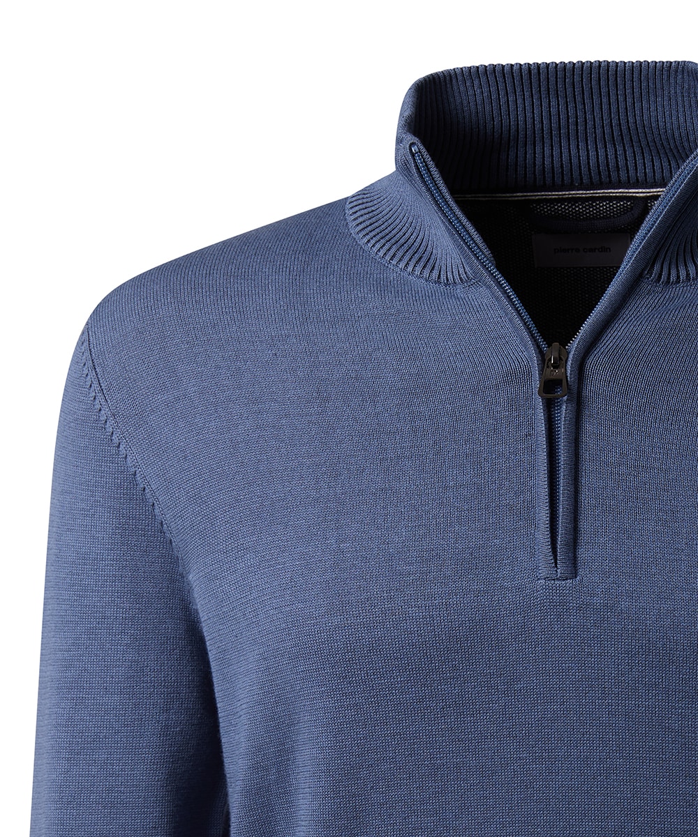 Pierre Cardin Strickpullover, mit Troyer Kragen