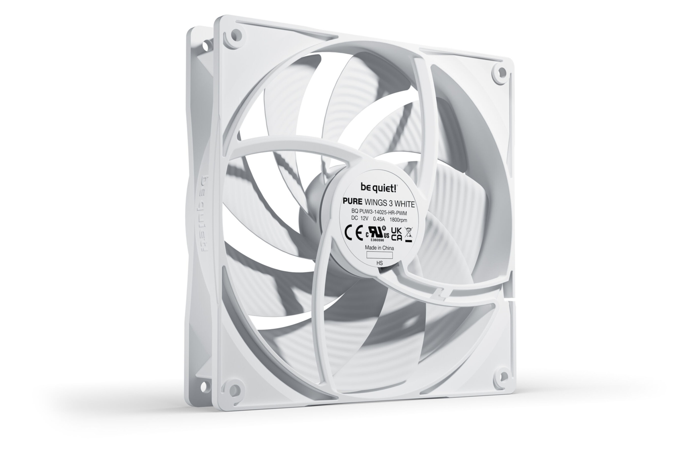 be quiet! Gehäuselüfter »Pure Wings 3 140mm PWM high-speed White«