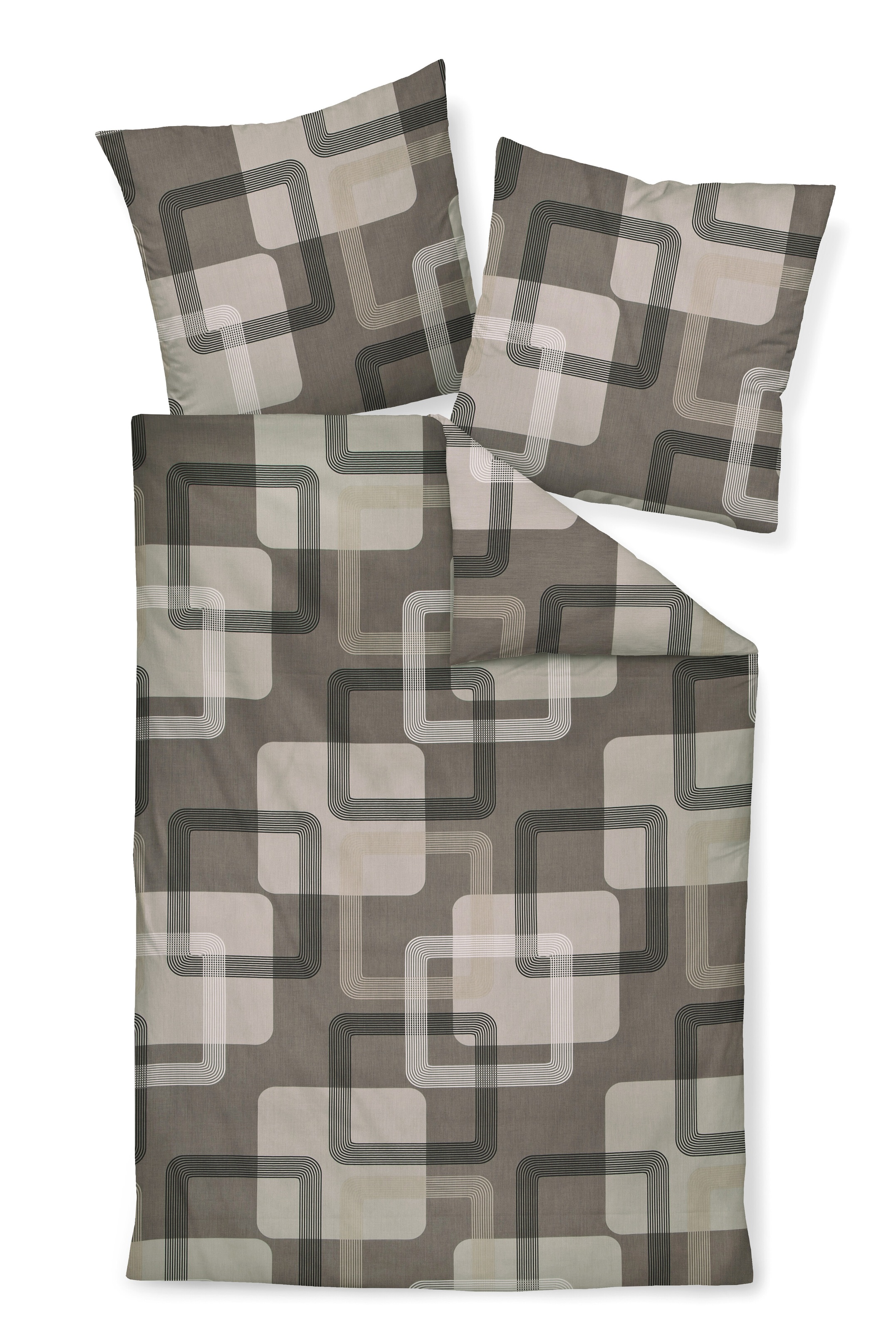 Janine Bettwäsche »87096 J. D., Mako-Satin aus 100 % Baumwolle« 2 Stk. tlg.