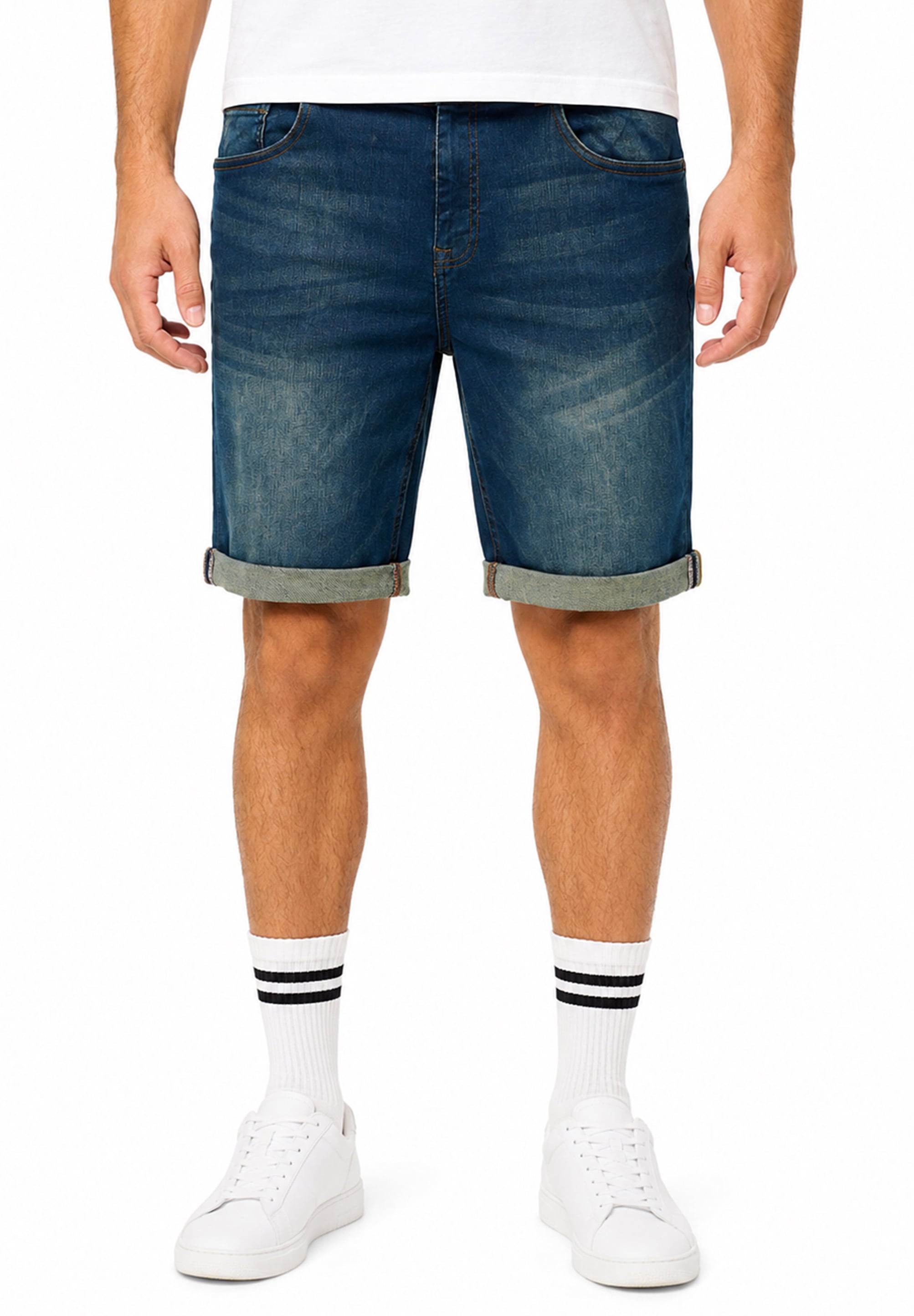 SOULSTAR Shorts »im Baggy-Fit aus 100% Baumwolle für Herren«  Sommer-Shorts Bermuda für Männer mit Elasthan