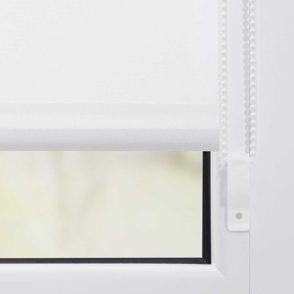 LICHTBLICK ORIGINAL Seitenzugrollo »Klemmfix Motiv Wimpelkette«, Lichtschutz, ohne Bohren, freihängend