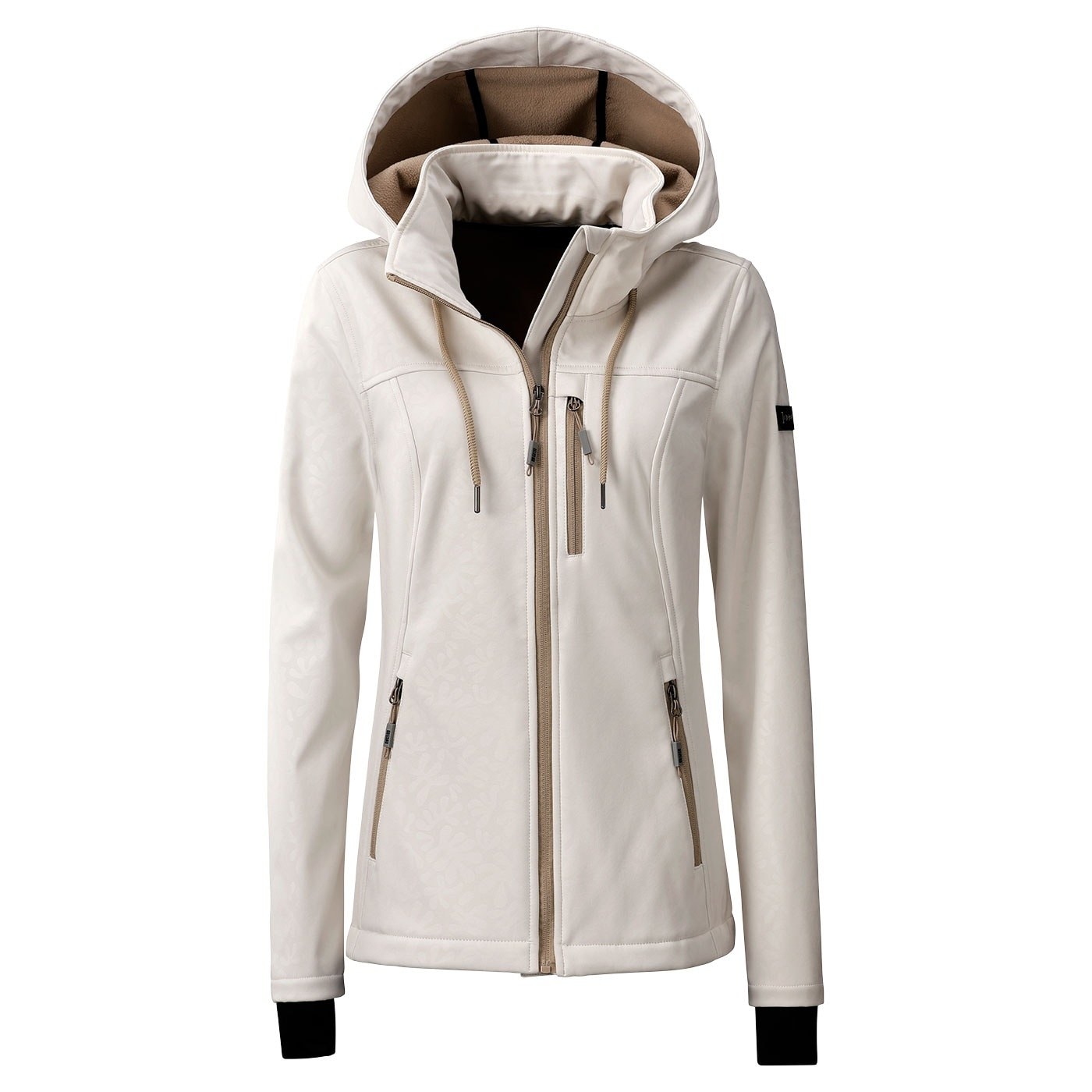 LPO Softshelljacke »Softshelljacke Janice Übergangsjacke« mit Kapuze Allover-Print