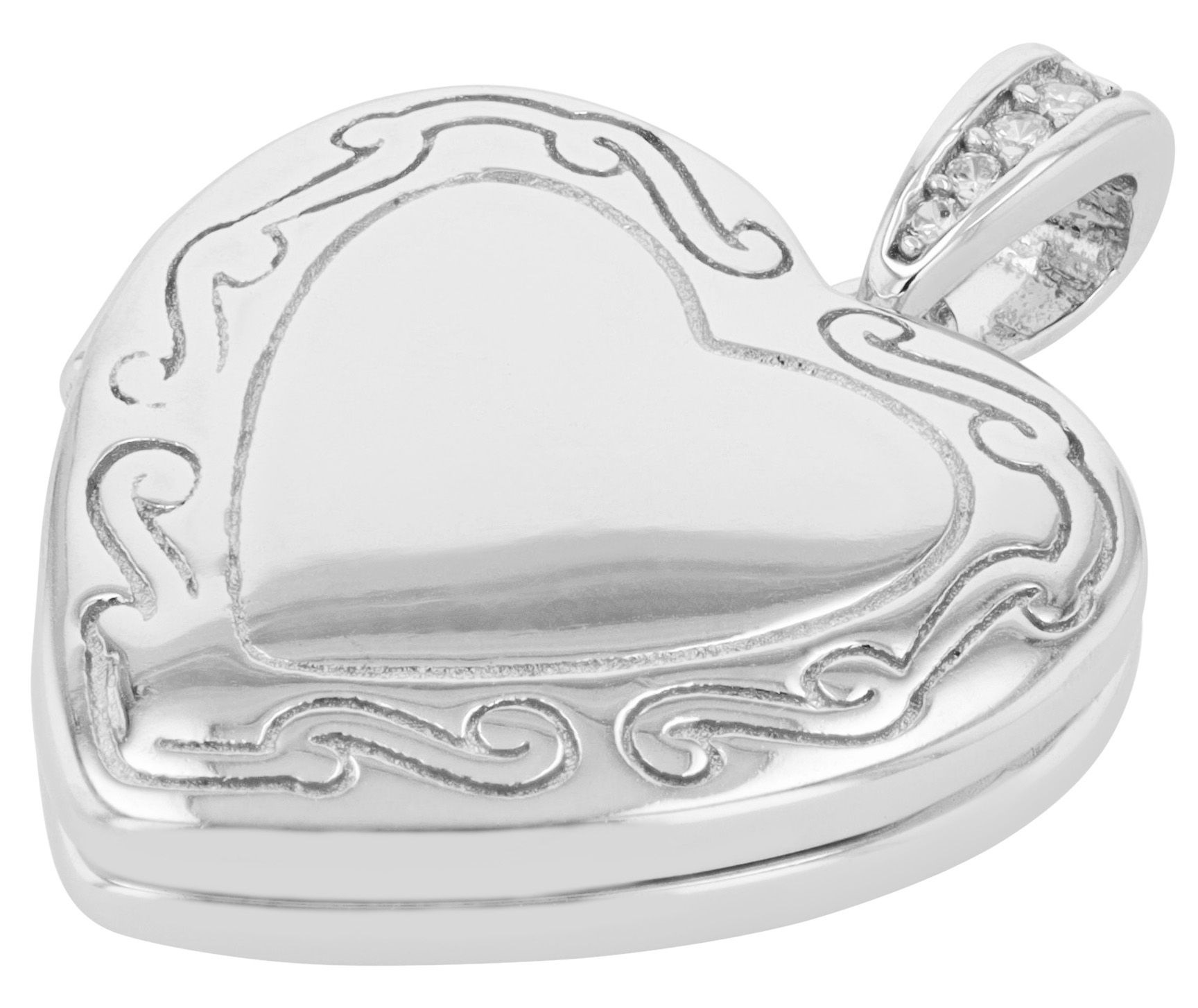 Adelia´s Medallionanhänger »Damen Anhänger ¿ Medaillon Medaillon aus 925 Silber mit Zirkonia«