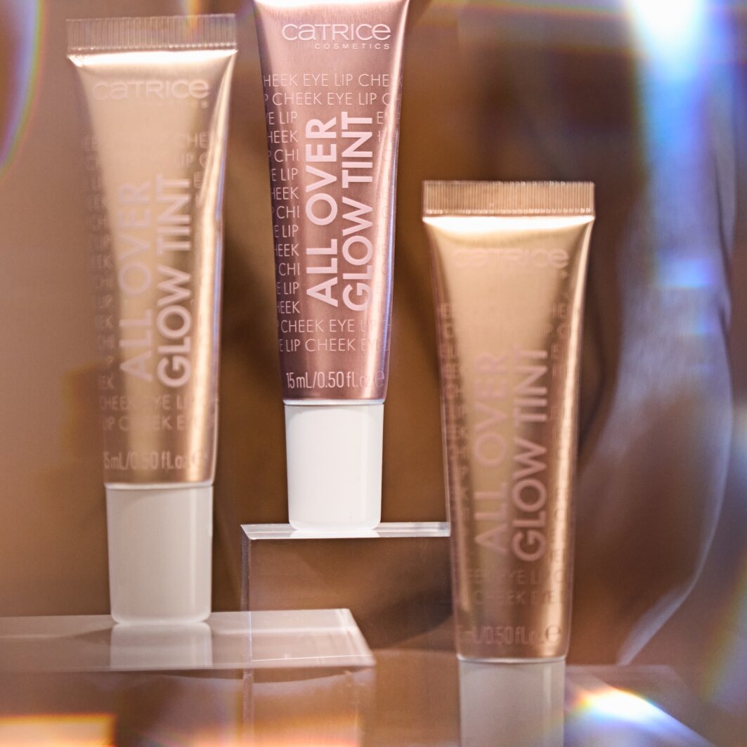 Catrice Lippenöl »All Over Glow Tint«, (Set, 3 tlg.), Sanfter Schimmer, mit Vitamin C, vegan und ohne Parfüm.