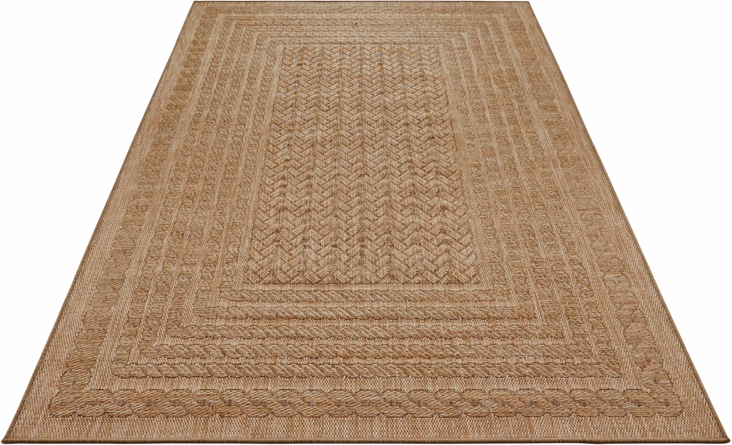 NORTHRUGS Teppich »Limonero«, rechteckig, 6 mm Höhe, In-& Outdoor, Flachgewebe, Sisal Optik, Skandi, Garten, Wohnzimmer