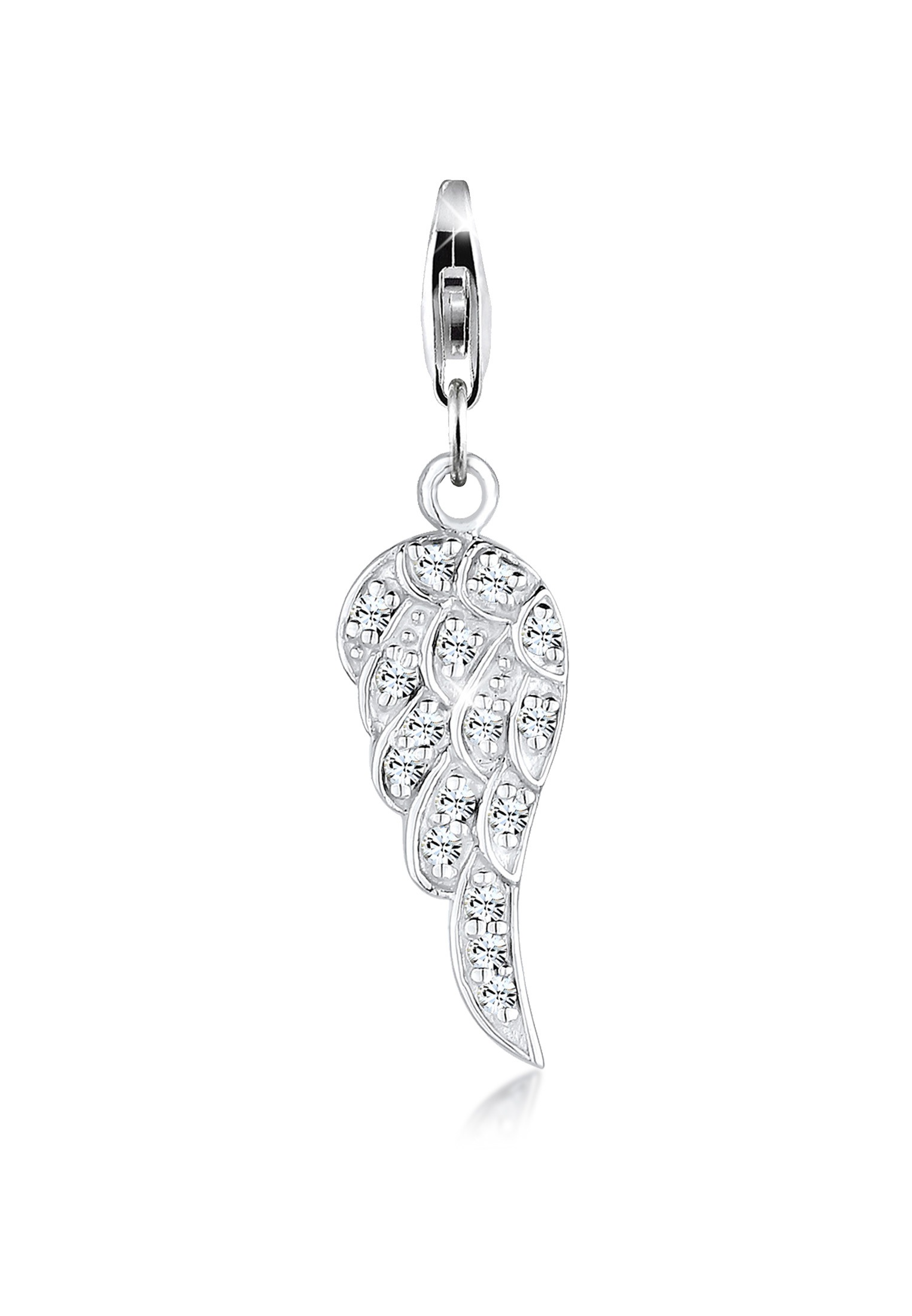 Nenalina Charm-Einhänger »Anhänger Flügel Kristalle 925 Silber«