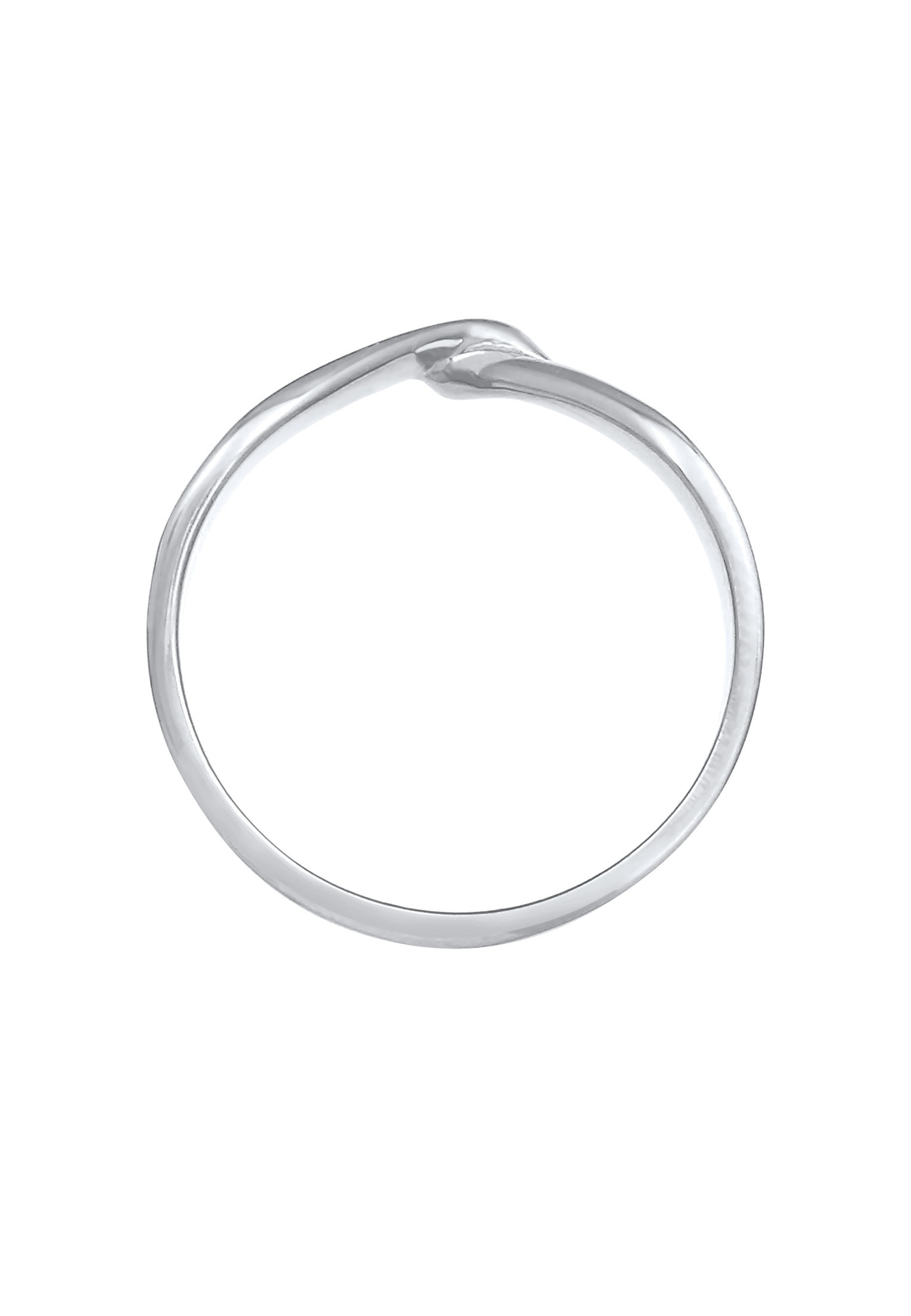 Elli Silberring »Ring Gedreht Bandring Trend Basic 925er Silber«