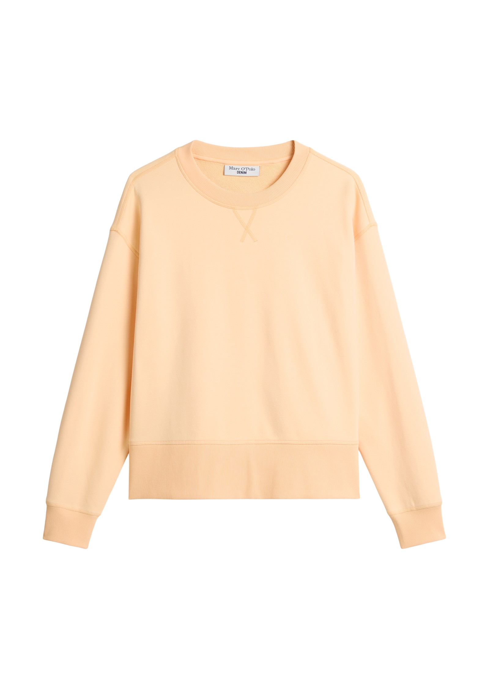 Marc O'Polo DENIM Sweatshirt , basic, lockere Form, mit Seitenschlitzen
