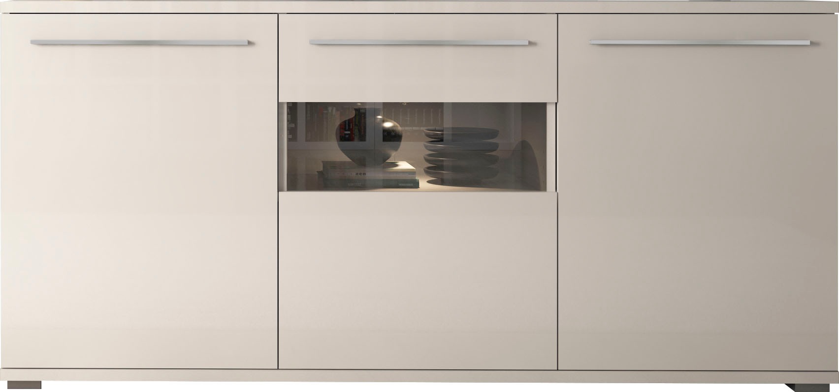 Places of Style Kommode »Piano«, Hochglanz UV lackiert, Soft-Close Funktion