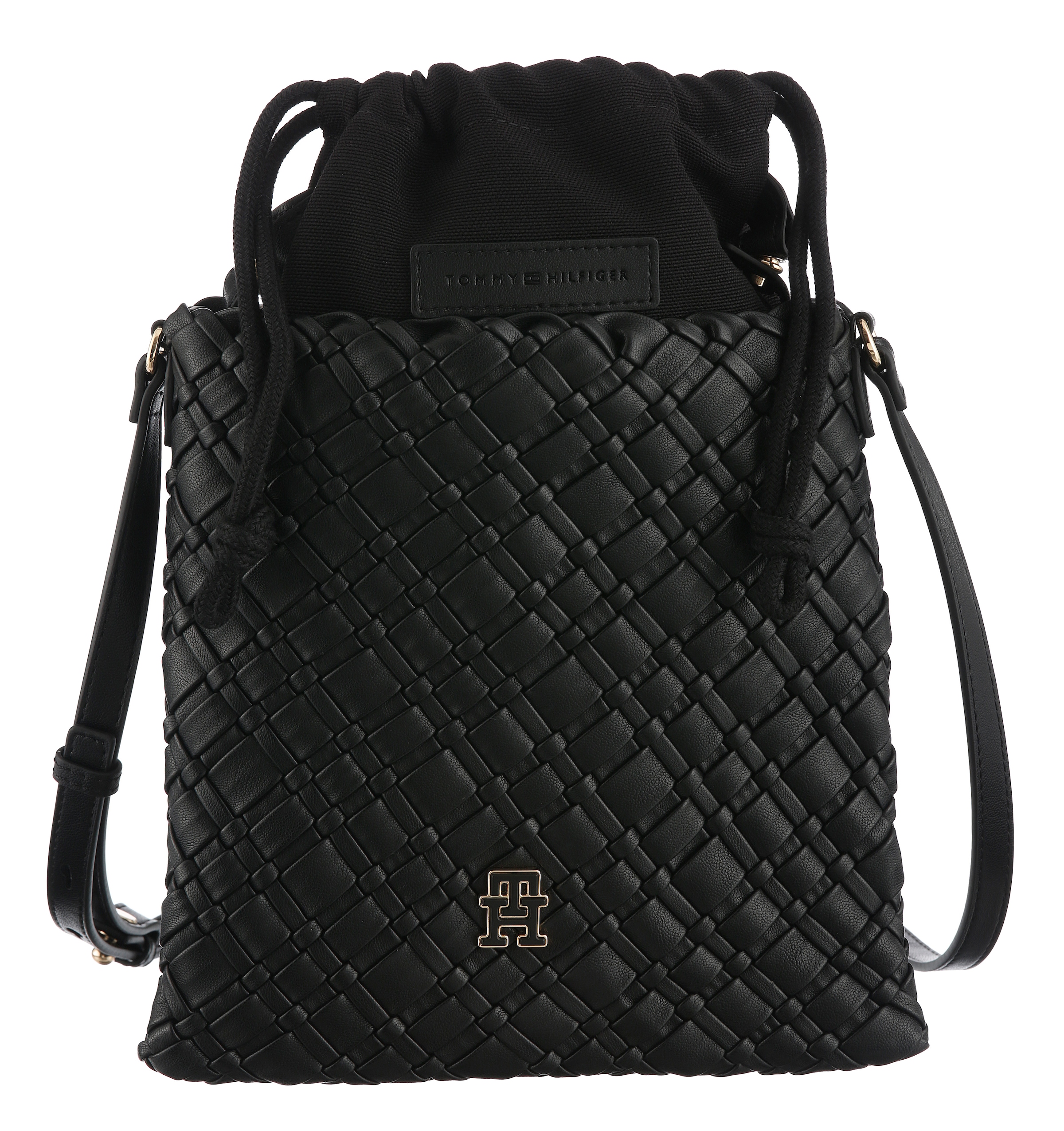 Tommy Hilfiger Umhängetasche »TH BRAIDED CROSSOVER« , Damen Tragetasche, Schultertasche in modischer Flechtoptik