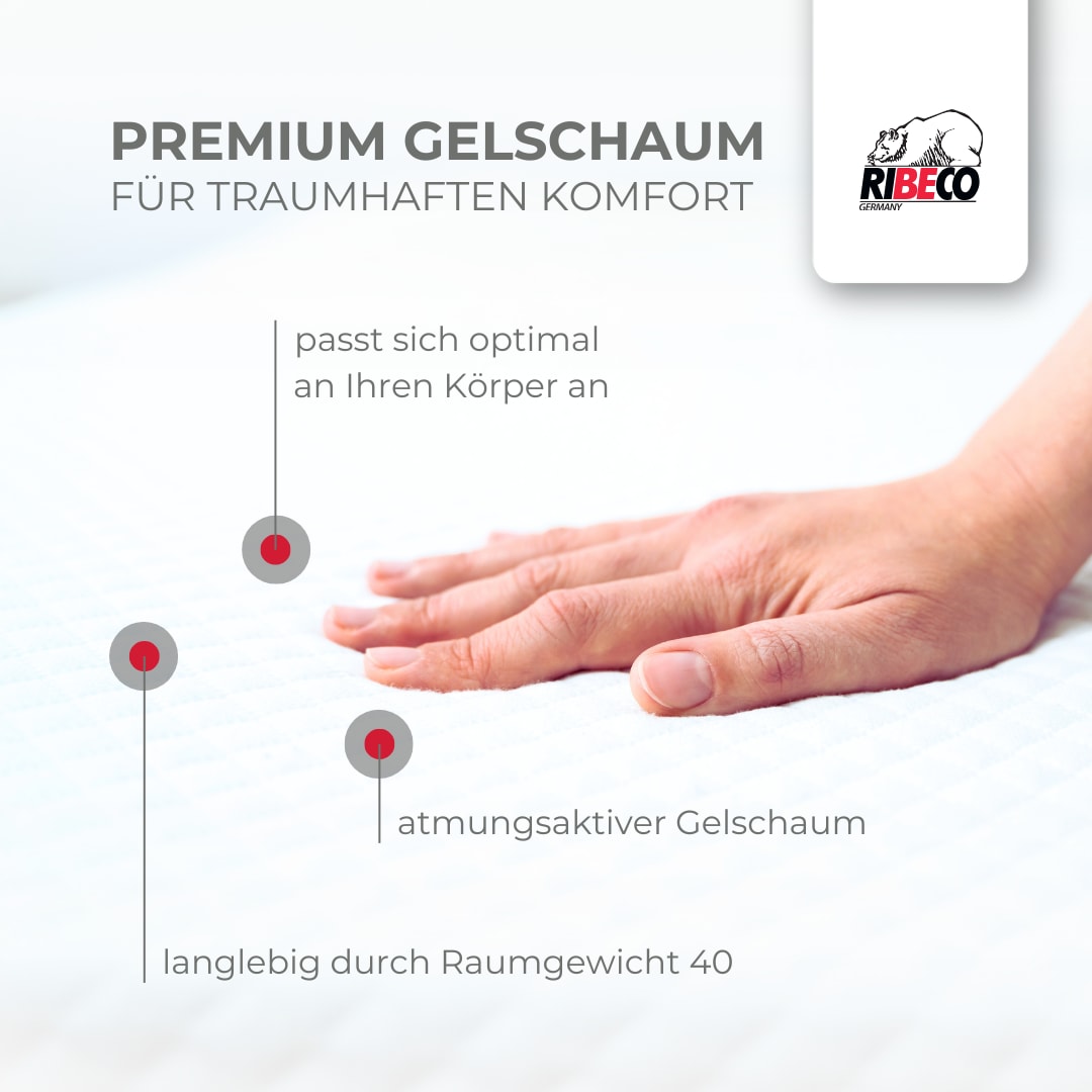 RIBECO Topper »Aaron MAXI, Topper ideal für Boxspringmatratzen«, (1 St.)