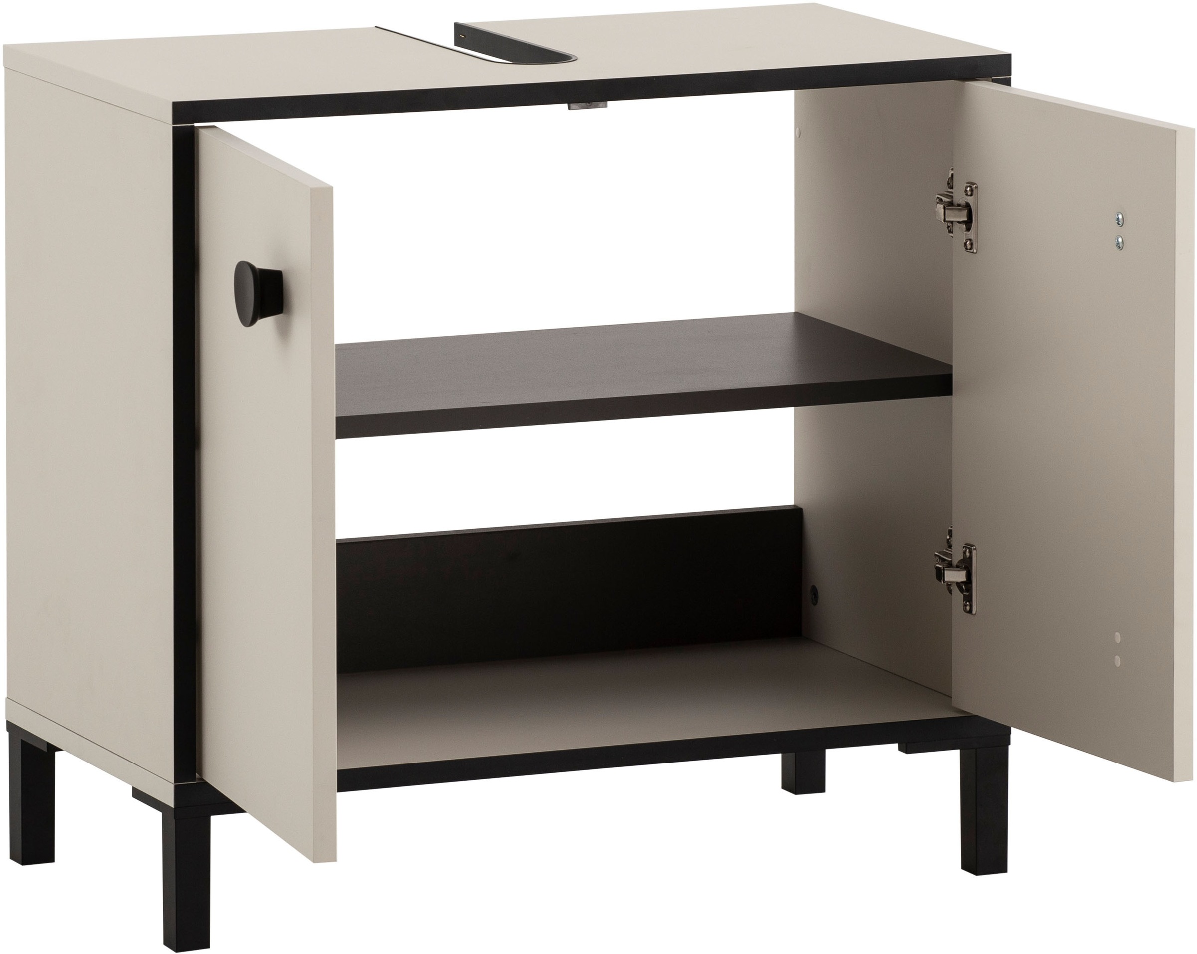 Schildmeyer Waschbeckenunterschrank »Edda, Breite 65,1 cm, abgerundete Griffe mit seidenweicher Haptik«, Made in Germany
