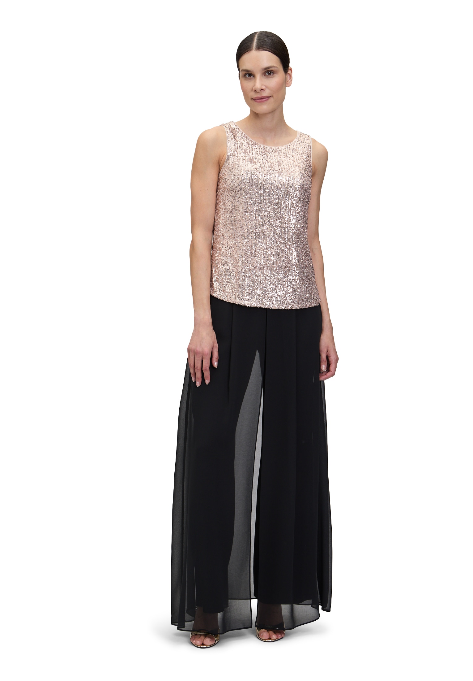 Vera Mont Blusentop »Pailletten-Top ohne Arm«