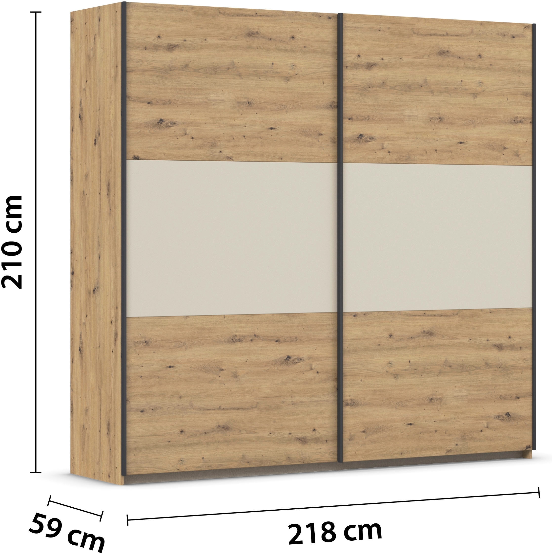rauch Schwebetürenschrank »Kleiderschrank Schrank Garderobe Garderobenschrank Wäscheschrank NEO«, (in 3 verschiedenen Ausstattungen BASIC/CLASSIC/PREMIUM), mit großzügigem Stauraum und vielfältigen Farbkombinationen