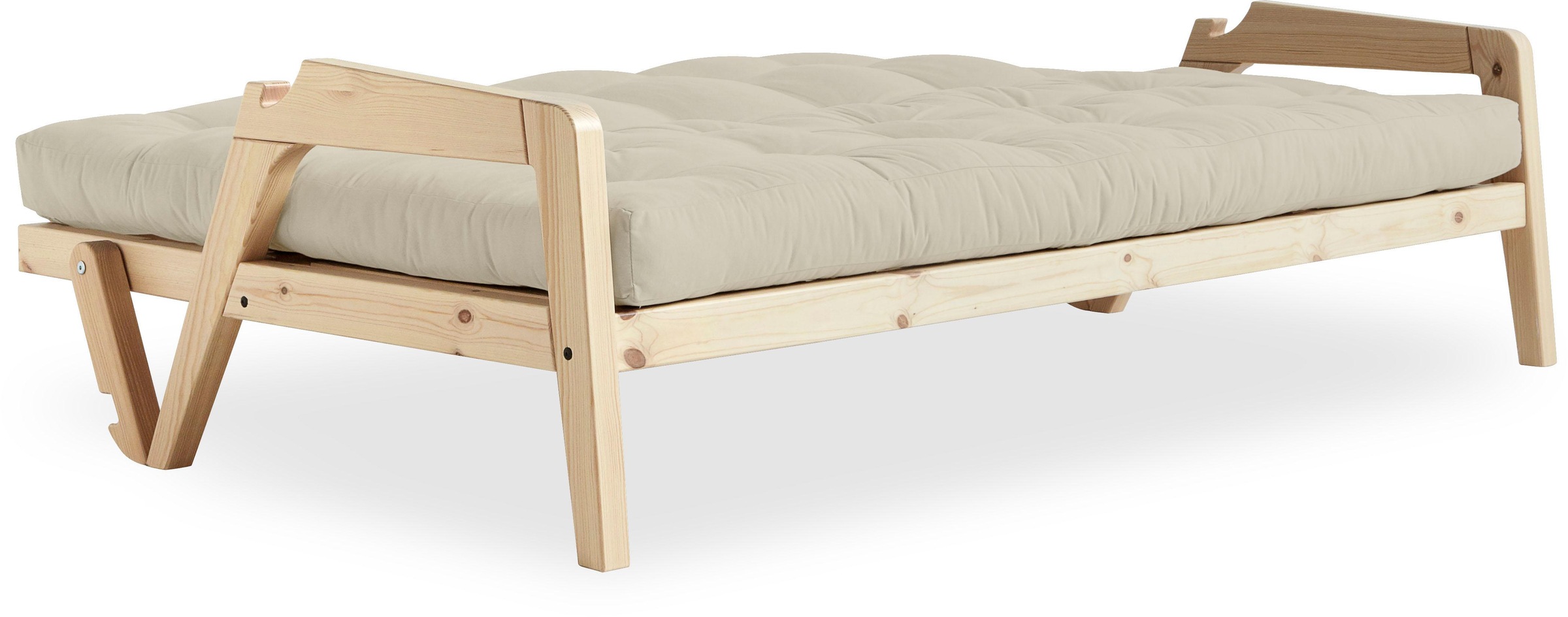 Karup Design Schlafsofa, Mit Holzstruktur, inkl. Futonmatratze, Liegefläche 130x190 cm