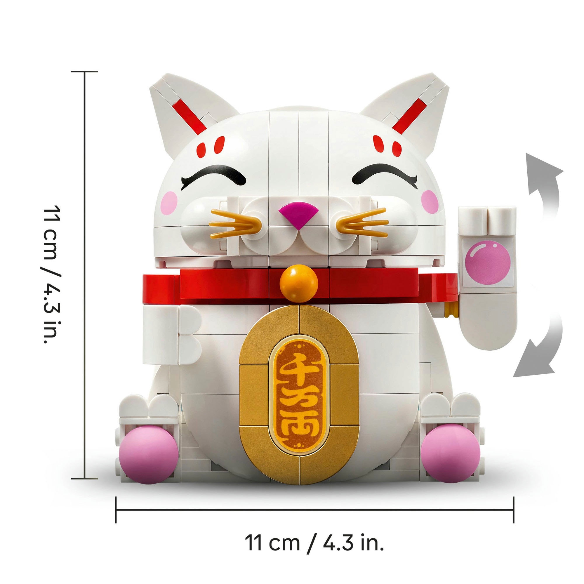 LEGO® Konstruktionsspielsteine »Glückskatze (40813), LEGO Iconic« Made in Europe