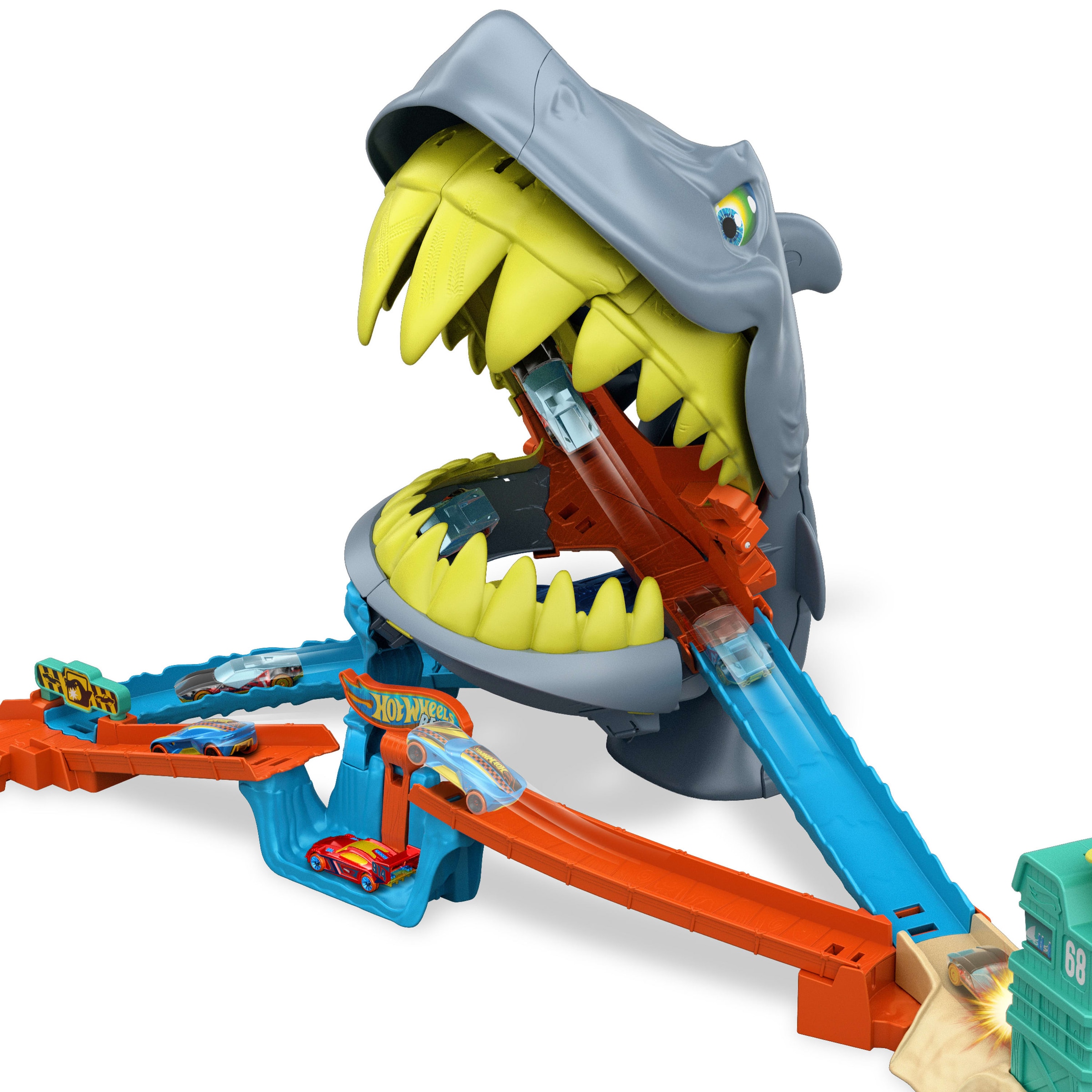 Hot Wheels Autorennbahn »Hot Wheels City Shark Beach«