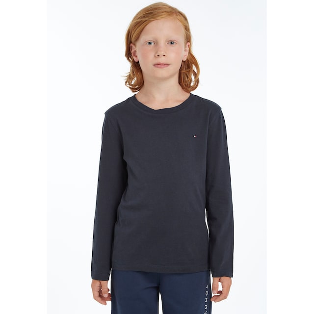 Tommy Hilfiger Langarmshirt »BOYS BASIC CN KNIT L/S«, Kinder Kids Junior  MiniMe,für Jungen bei OTTO