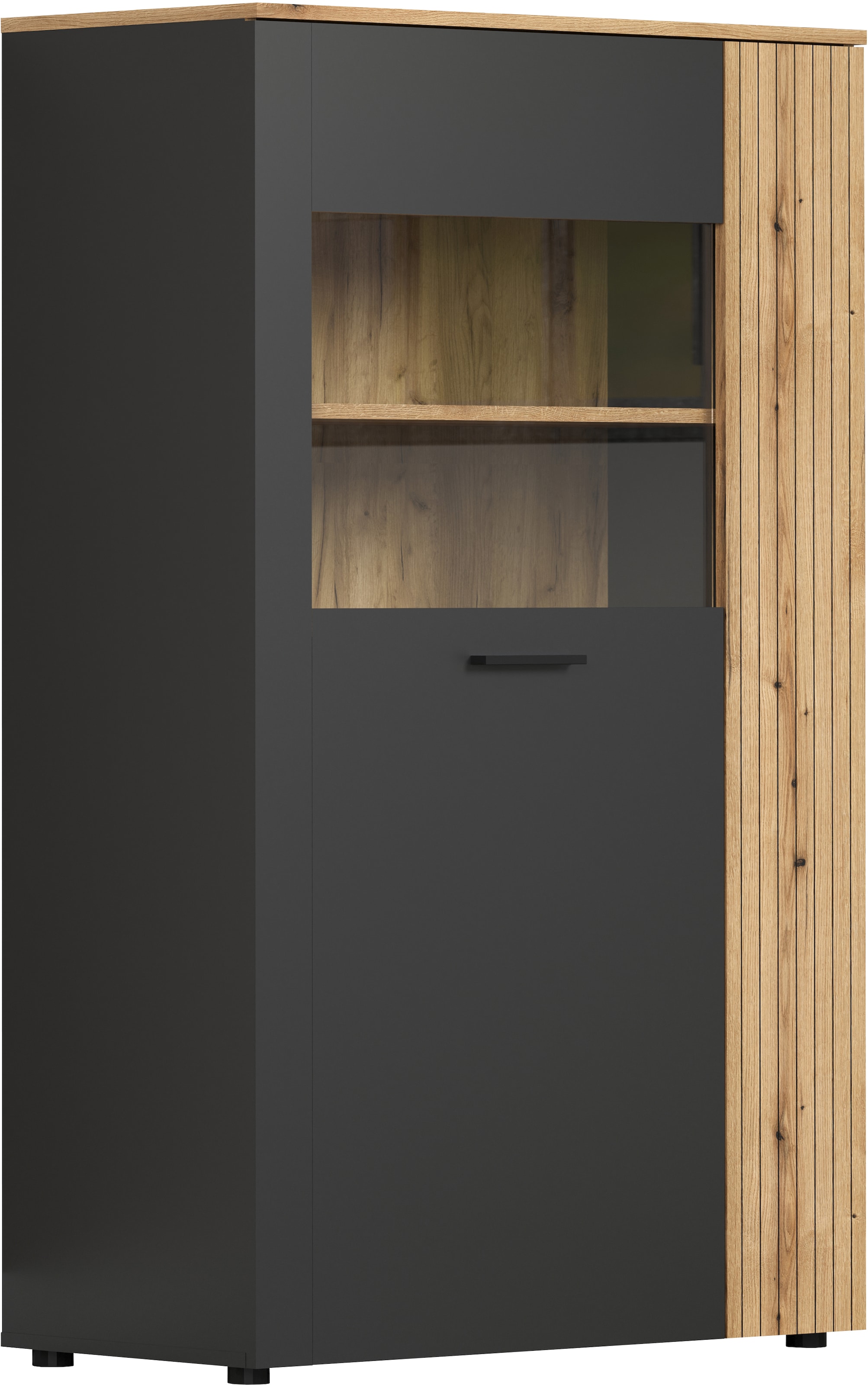 INOSIGN Highboard »Estepona«, (1 St.), Highboard mit 2 Türen - (B/T/H) 90/42/146 cm